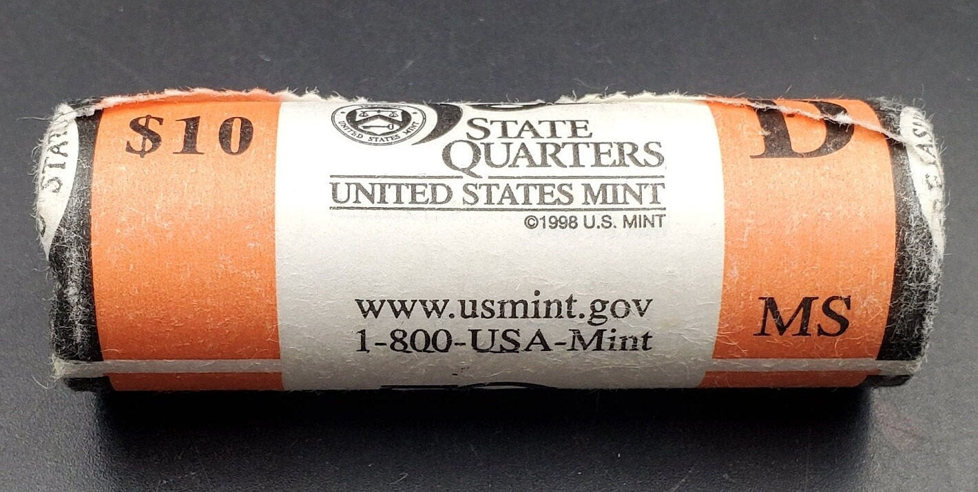 1 Unopened US Mint Uncirculated Roll 2002 D Mississippi Statehood Quarters OBW 40 coins