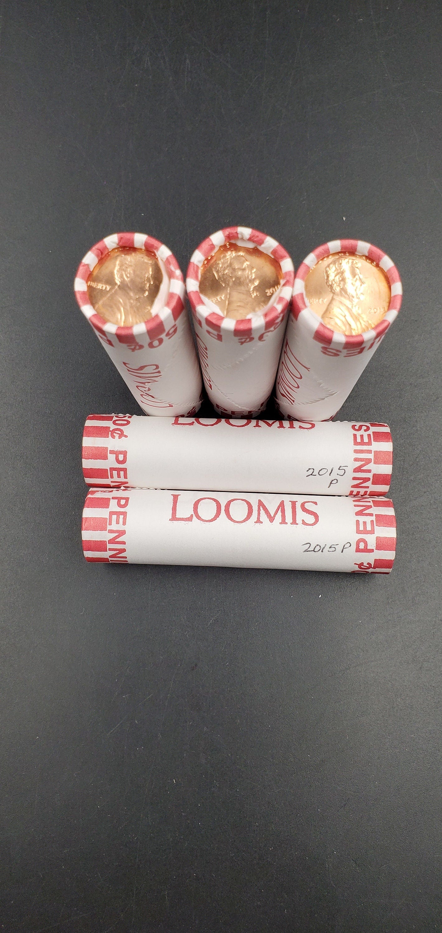 1 Unopened 2015 P Lincoln Shield Cent Penny BU Roll in Bank Wrap Uncirculated 50 Coins