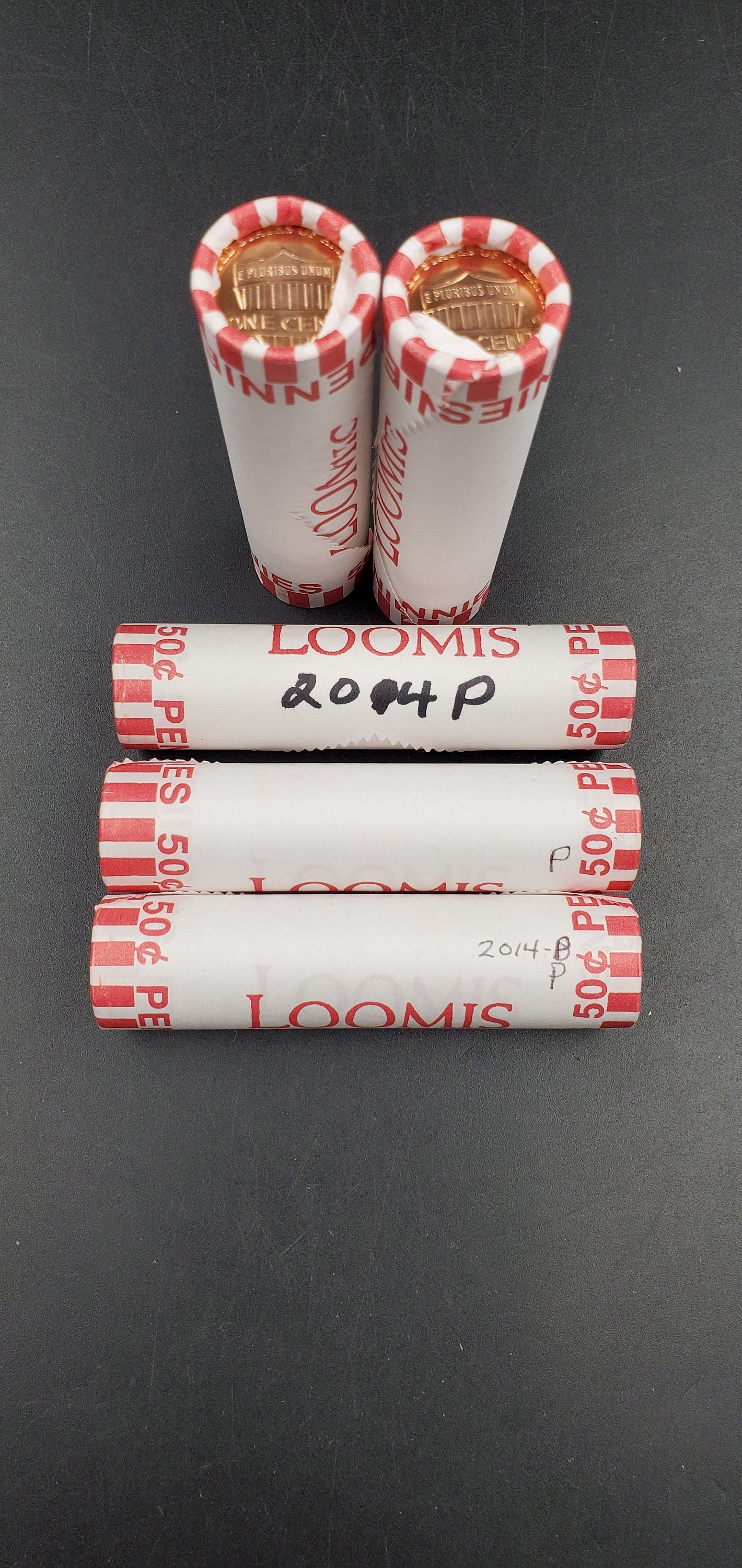 1 Unopened 2014 P Lincoln Shield Cent Penny BU Roll in Bank Wrap Uncirculated 50 Coins
