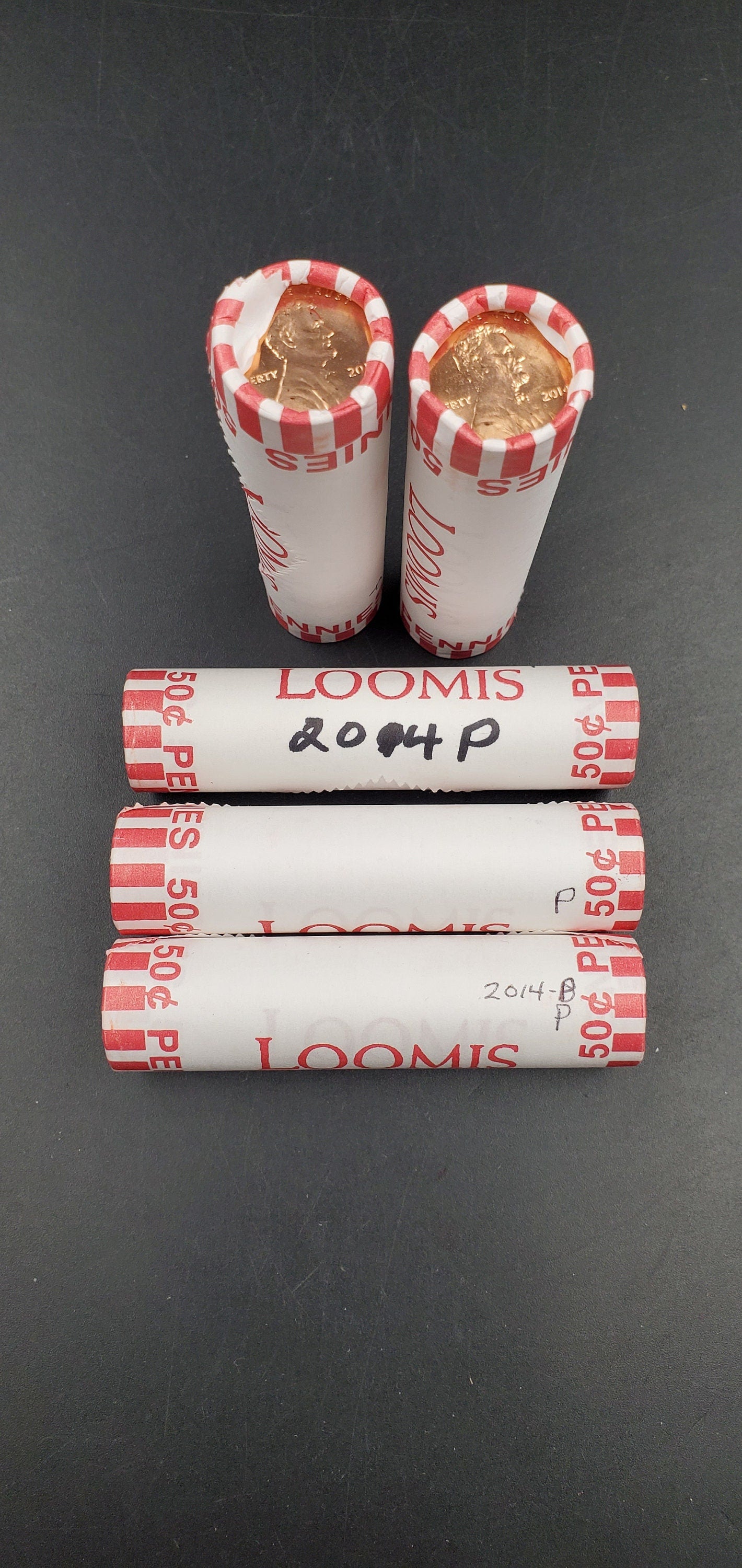 1 Unopened 2014 P Lincoln Shield Cent Penny BU Roll in Bank Wrap Uncirculated 50 Coins