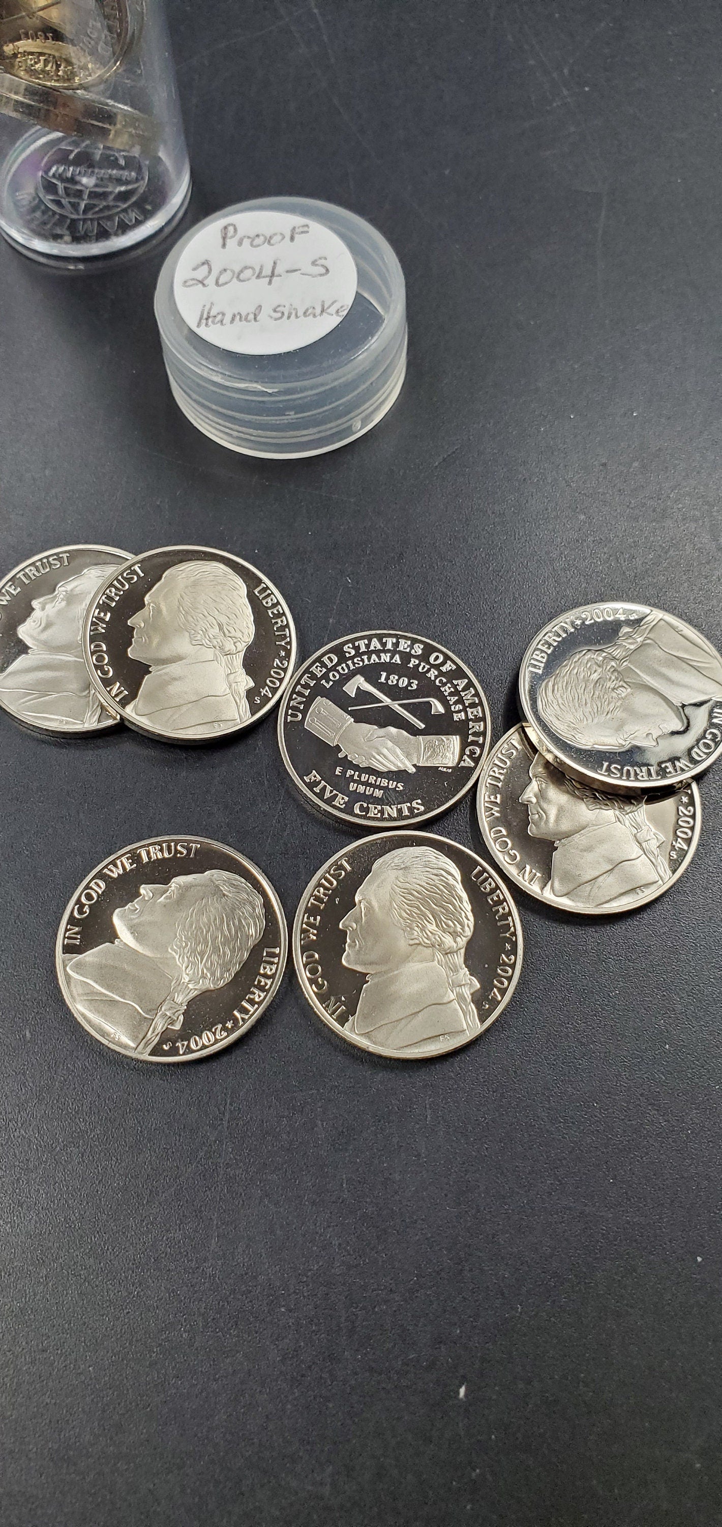 2004 S Proof Jefferson Nickel Roll 40 Peace Medal Handshake Coins Uncirculated
