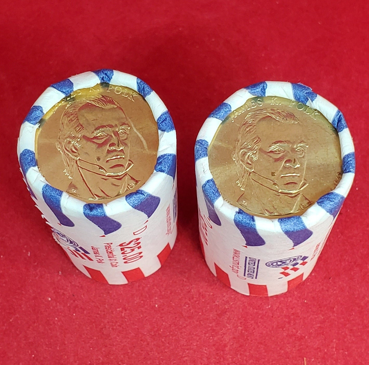 2009 D James K Polk Presidential Dollar US Mint Roll of 25 Coins Uncirculated Unopened