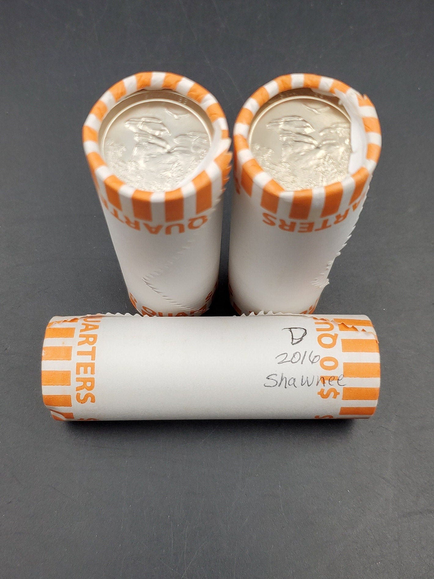 1 Unopened Bank Uncirculated Roll 2016 D Shawnee (IL) " America the Beautiful " Quarters OBW