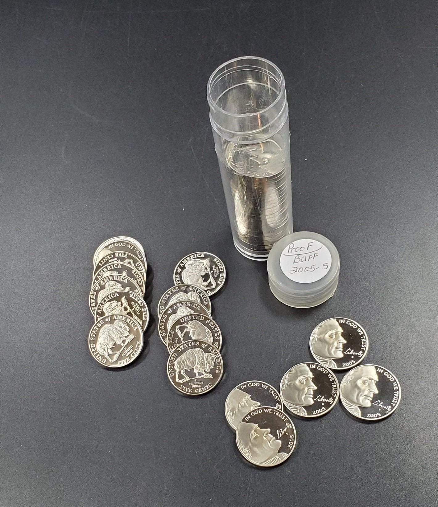 2005 S Proof Jefferson Nickel Roll 40 Bison Coins Uncirculated