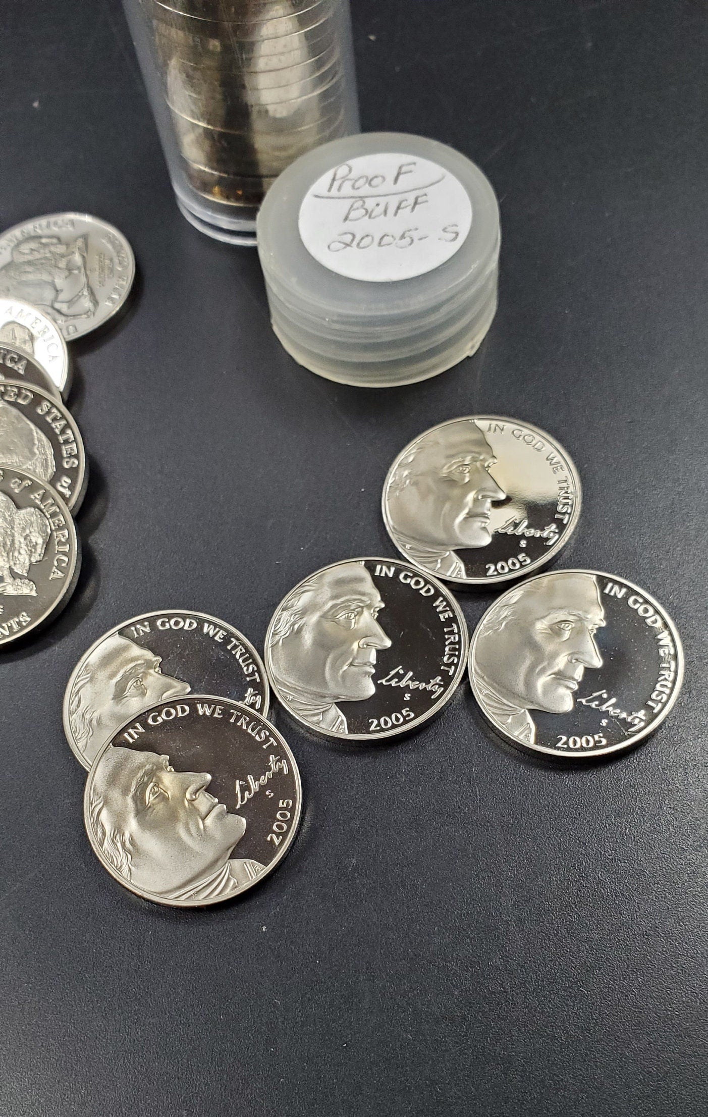 2005 S Proof Jefferson Nickel Roll 40 Bison Coins Uncirculated