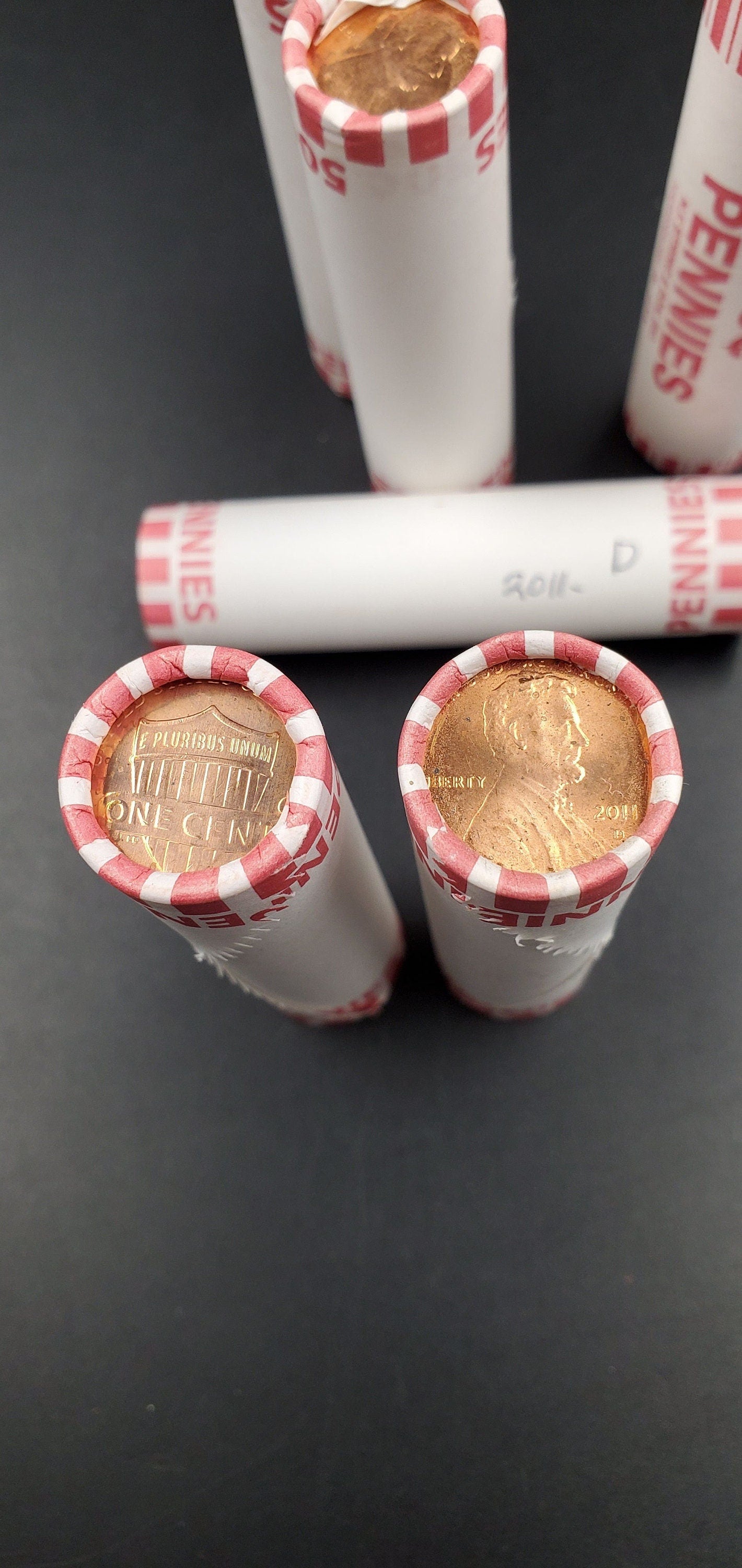 1 Unopened 2011 D Lincoln Shield Cent Penny BU Roll in Bank Wrap Uncirculated 50 Coins