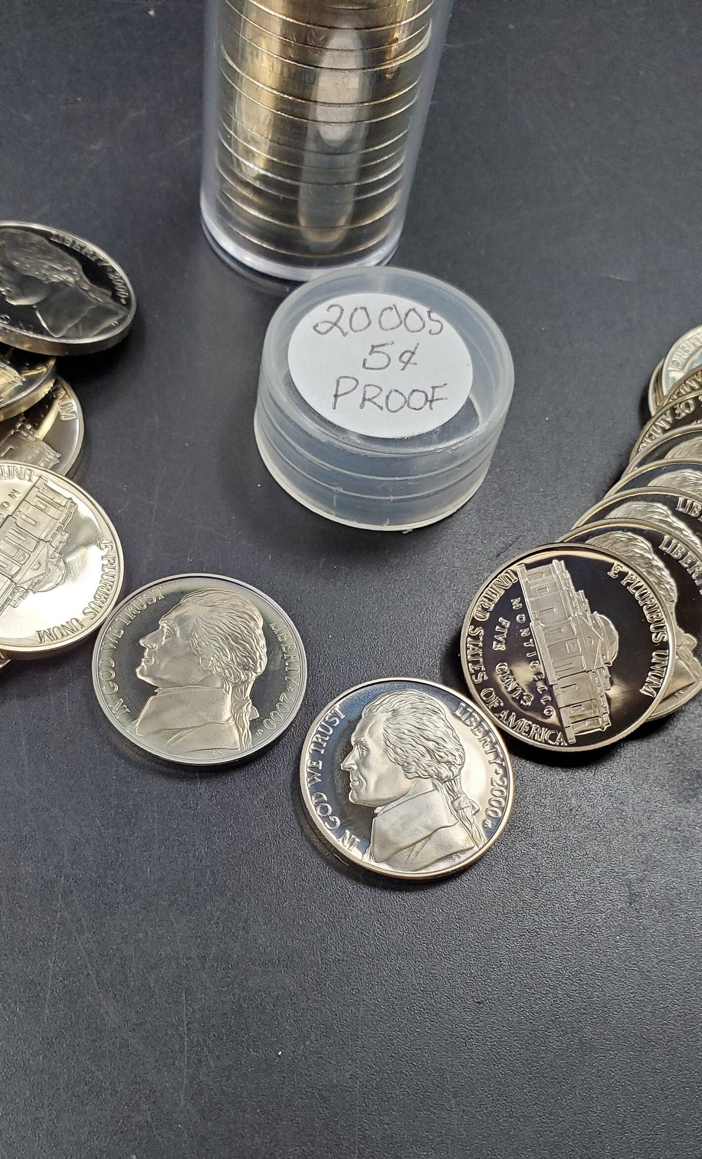 2000 S Proof Jefferson Nickel Roll 40 Coins Uncirculated