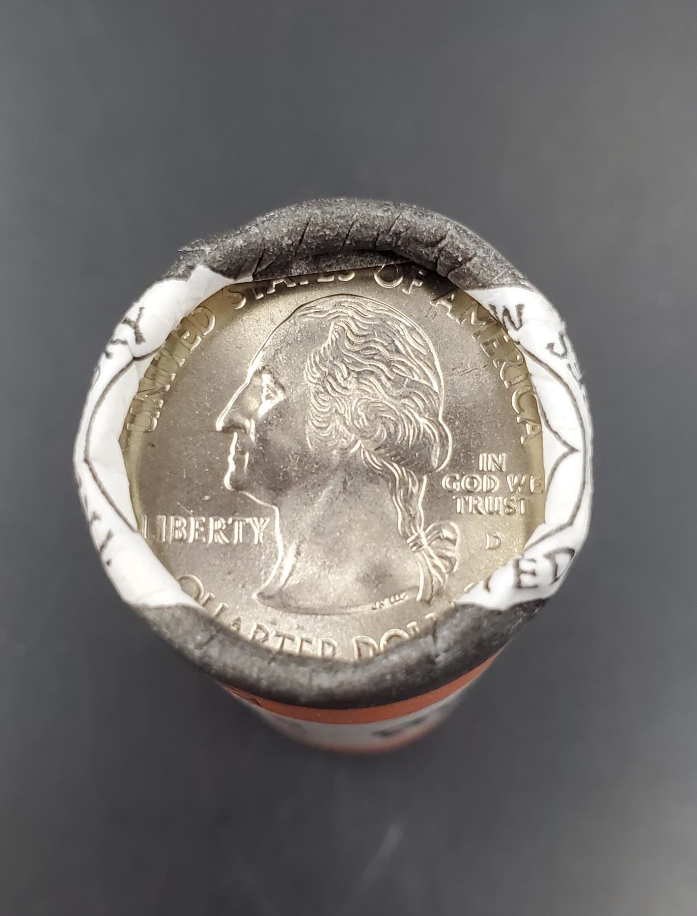 1 Unopened US Mint Uncirculated Roll 2005 D Kansas Statehood Quarters OBW 40 coins