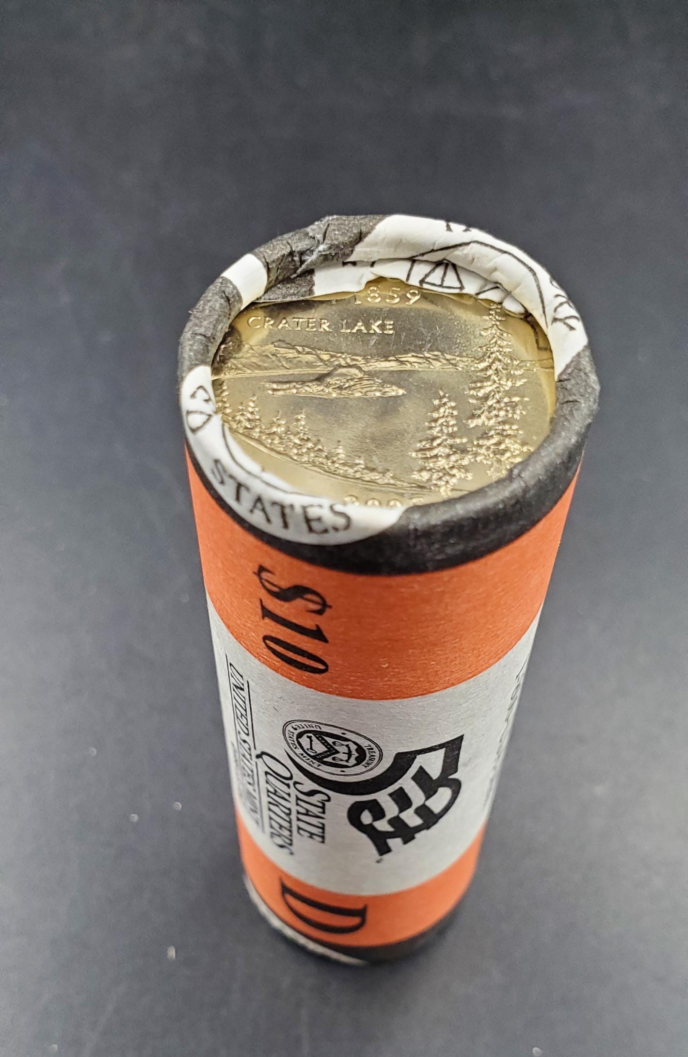 1 Unopened US Mint Uncirculated Roll 2005 D Oregon Statehood Quarters OBW 40 coins