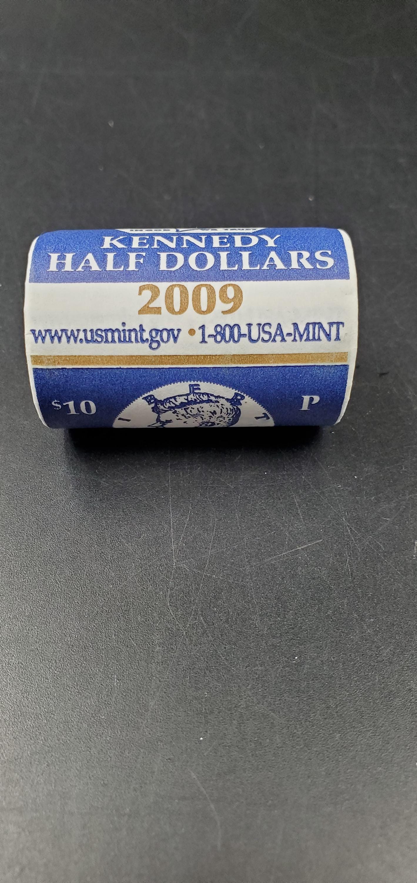 1 Unopened 2009 P 20 coin Kennedy 50c Half Dollar Clad Coin OWB Bank Roll (Head or Tail)