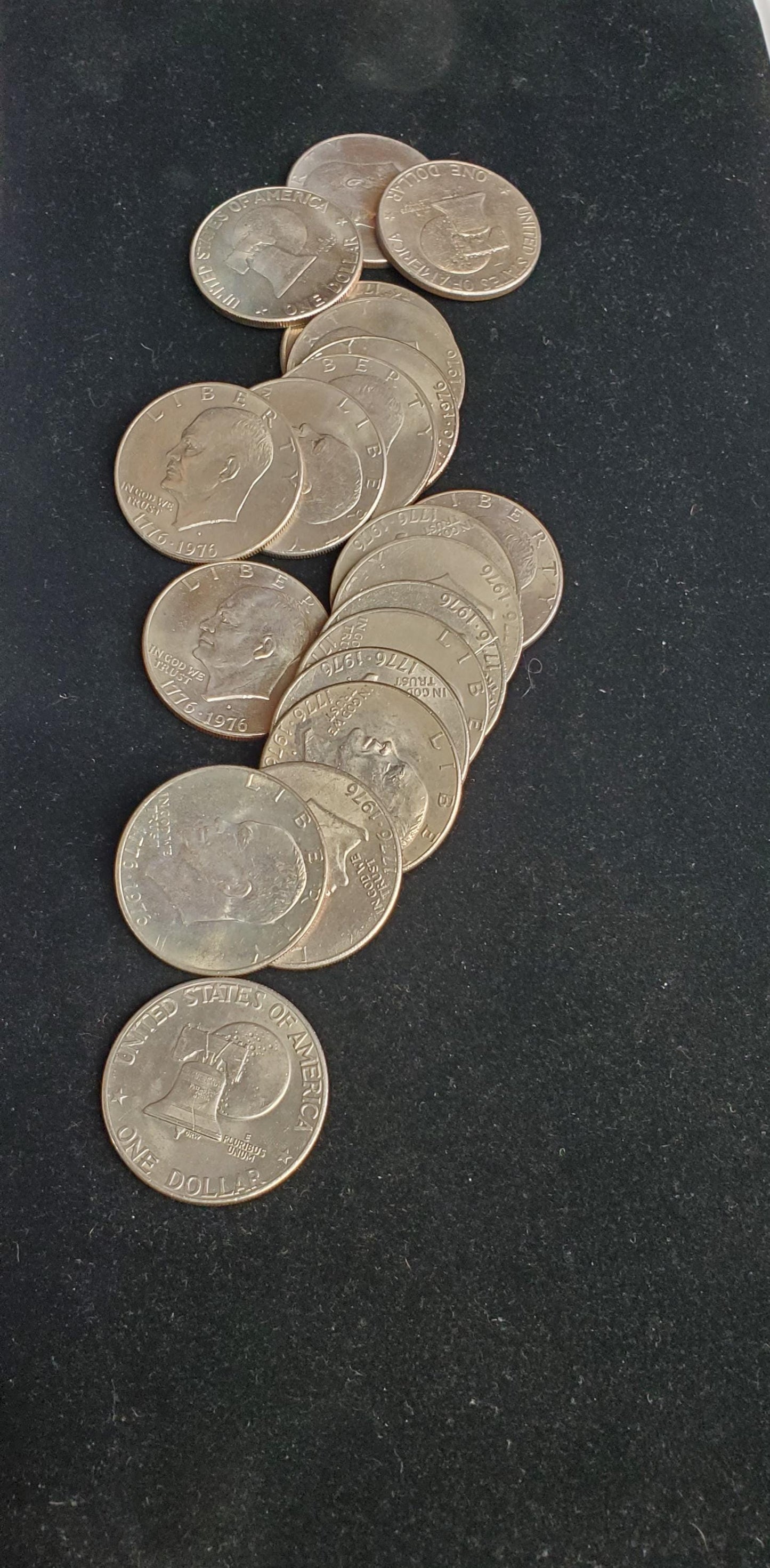 1976 Bicentennial Roll Lot of 20 Ike Eisenhower Clad dollars Choice Circulated