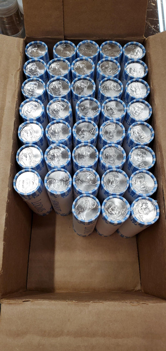 2024 P Jefferson Nickel Uncirculated Roll (40 coin) Original Bank Wrap. Head/Tail