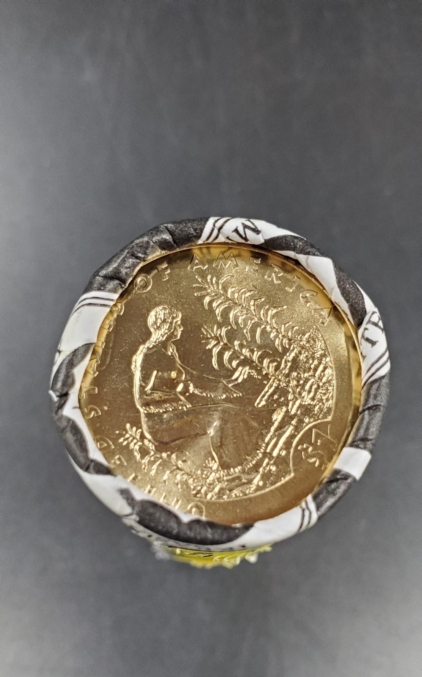2009 P Sacagawea Native American Dollar 25 Coin BU Uncirculated OBW US Mint Wrapped Roll (Tail or Head)