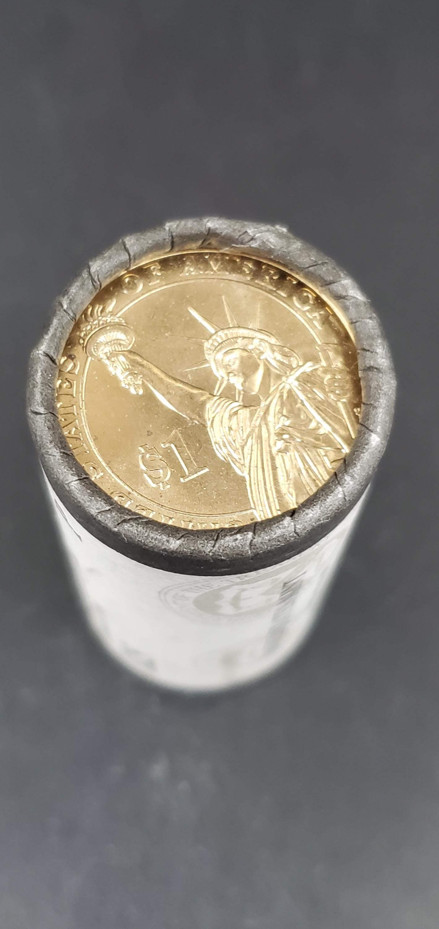 2016 D Gerald R. Ford Presidential Dollar US Mint Roll of 25 Coins Uncirculated Unopened HEAD or TAIL