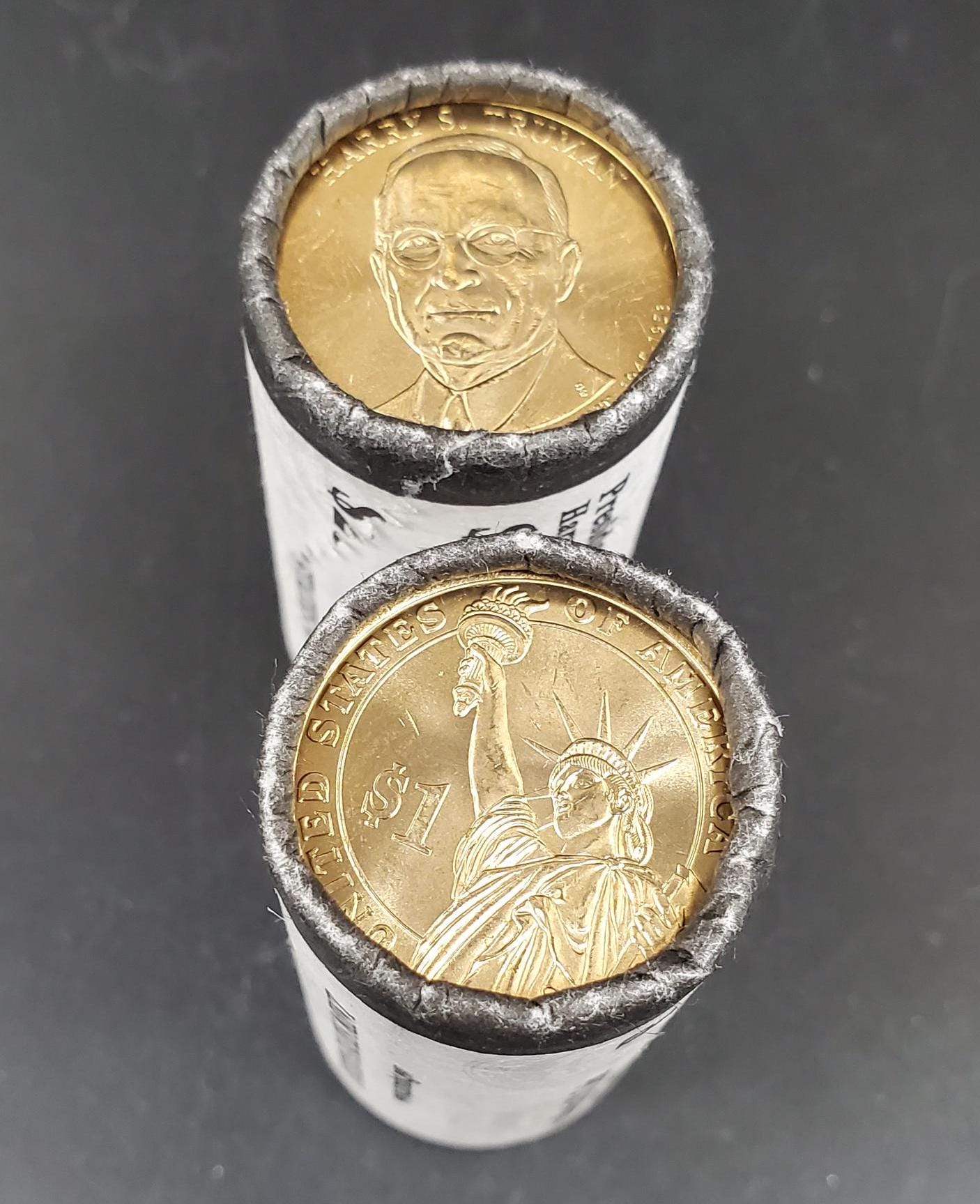 2015 P Harry S Truman Presidential Dollar US Mint Roll of 25 Coins Uncirculated Unopened (Head or Tail)