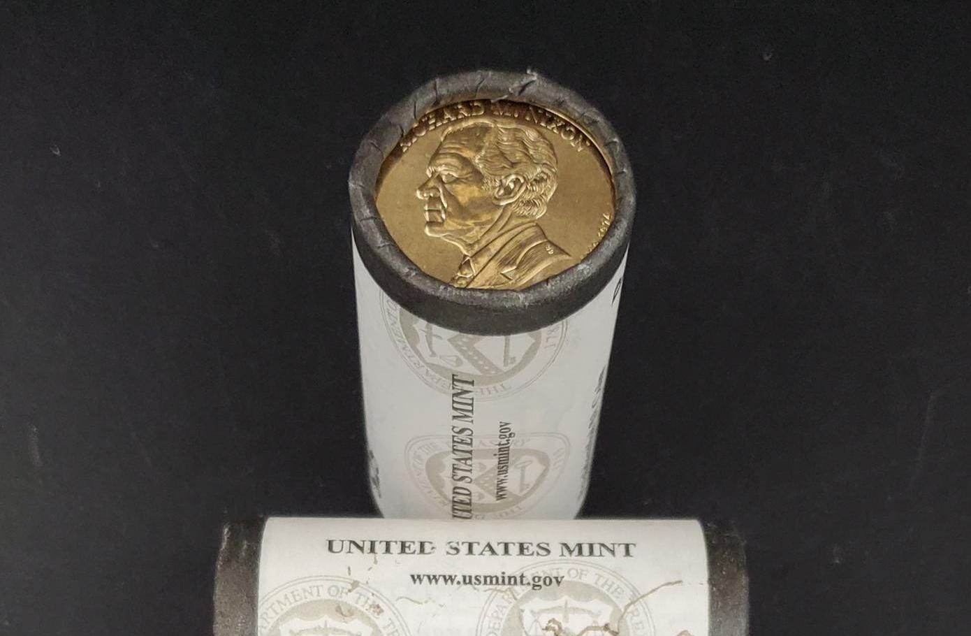2016 P Richard M. Nixon Presidential Dollar US Mint Roll of 25 Coins Uncirculated Unopened HEAD or TAIL