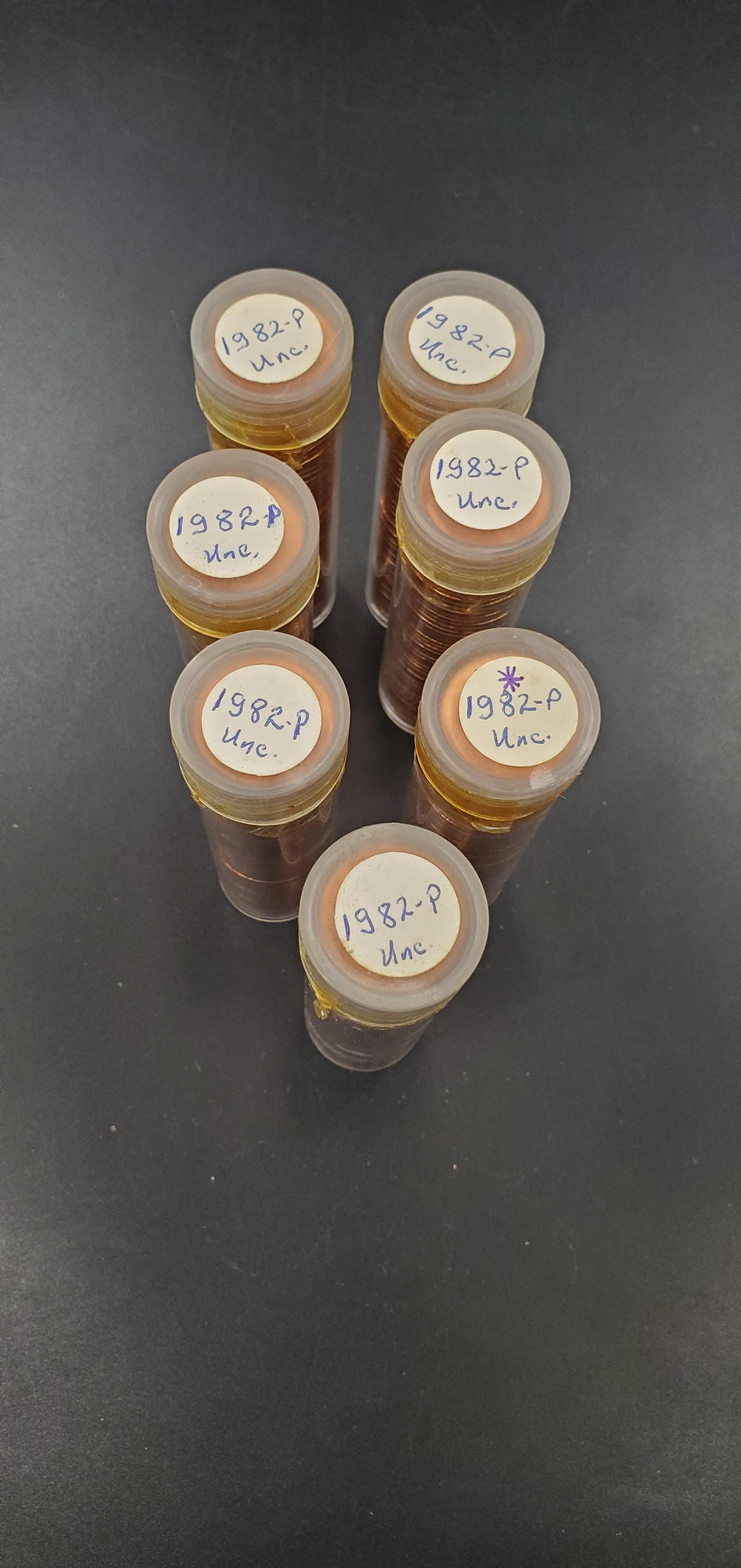 Large Date LD 1982 P BU Roll Lincoln Copper Memorial Cent Penny 50 Coins Uncirculated - 1 Roll of 50 coins Per Purchase