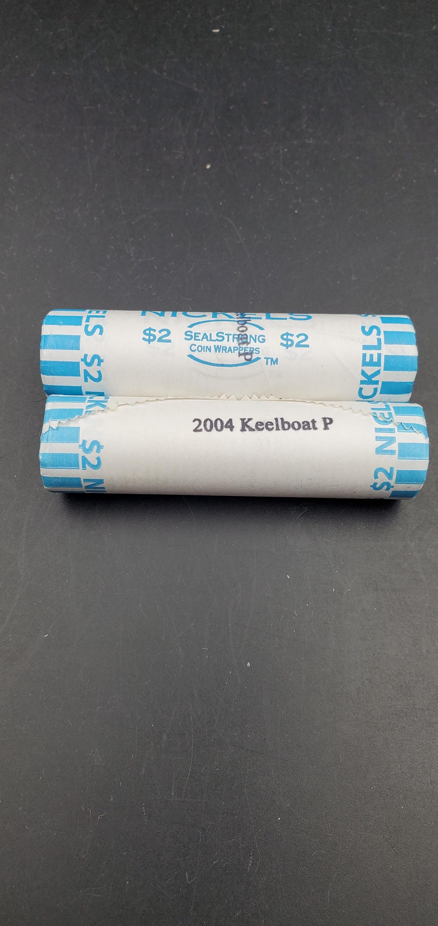 2004 P Jefferson Nickel Keelboat Ship Design 40 coins BU Rolls Bank Wrap (head or Tail)