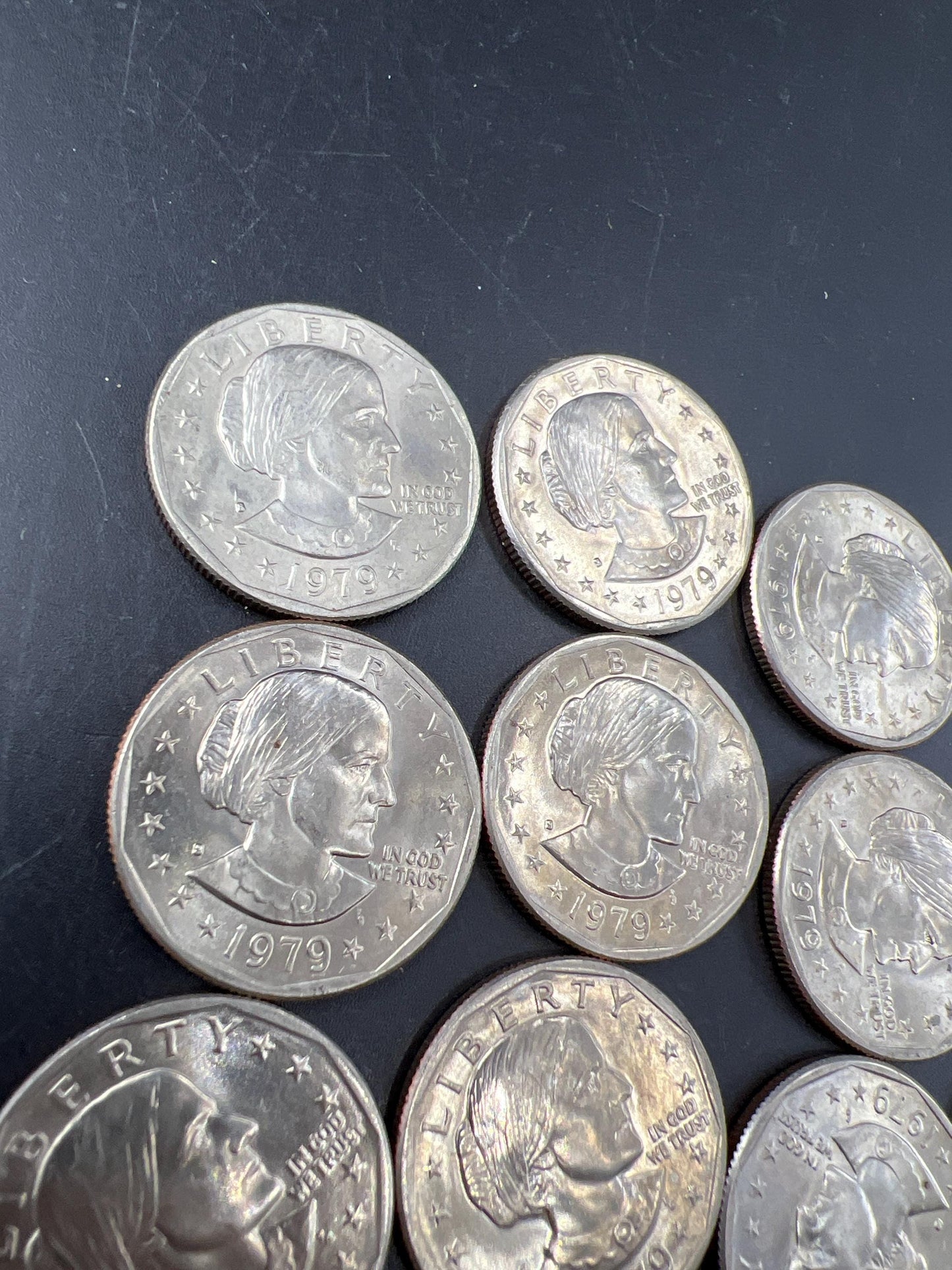 Roll of 20 1979 S 1 One Dollar SBA Susan B Anthony BU UNC Dollar Coins