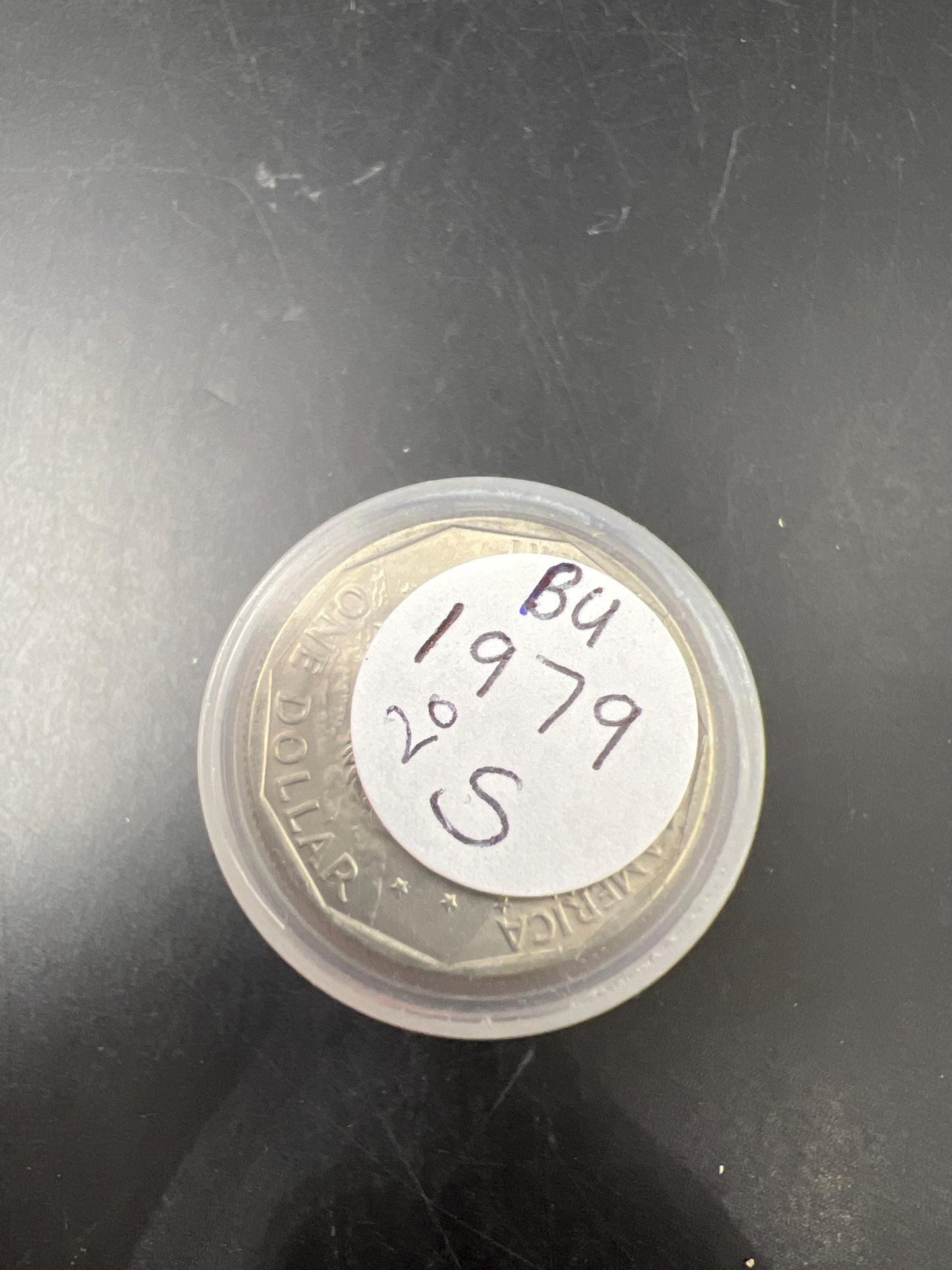 Roll of 20 1979 S 1 One Dollar SBA Susan B Anthony BU UNC Dollar Coins