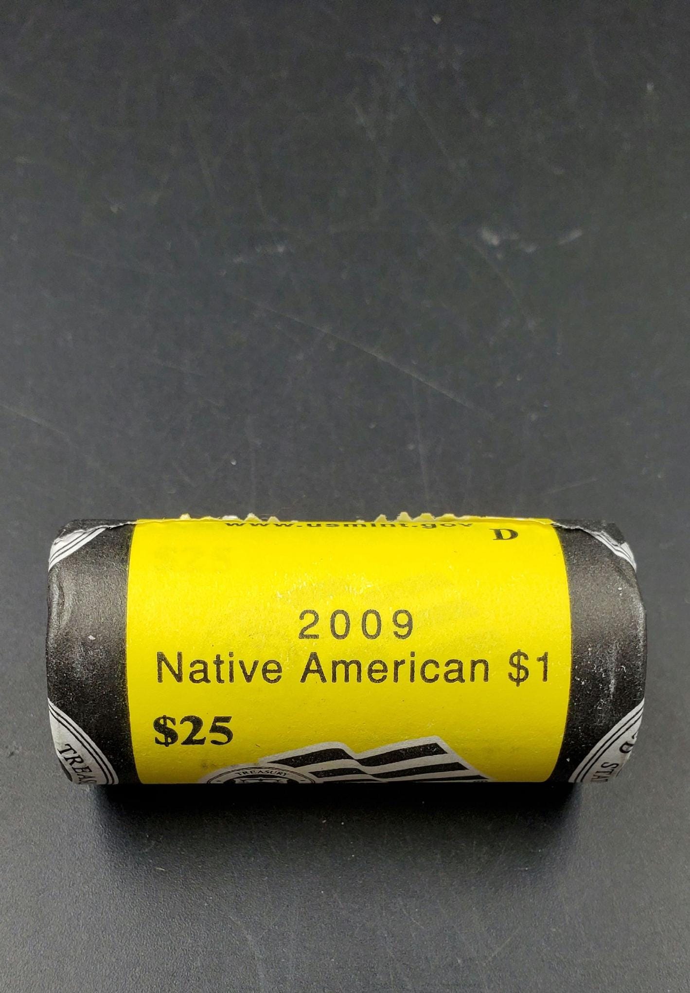 2009 D Sacagawea Native American Dollar 25 Coin BU Uncirculated OBW US Mint Wrapped Roll (Tail or Head)