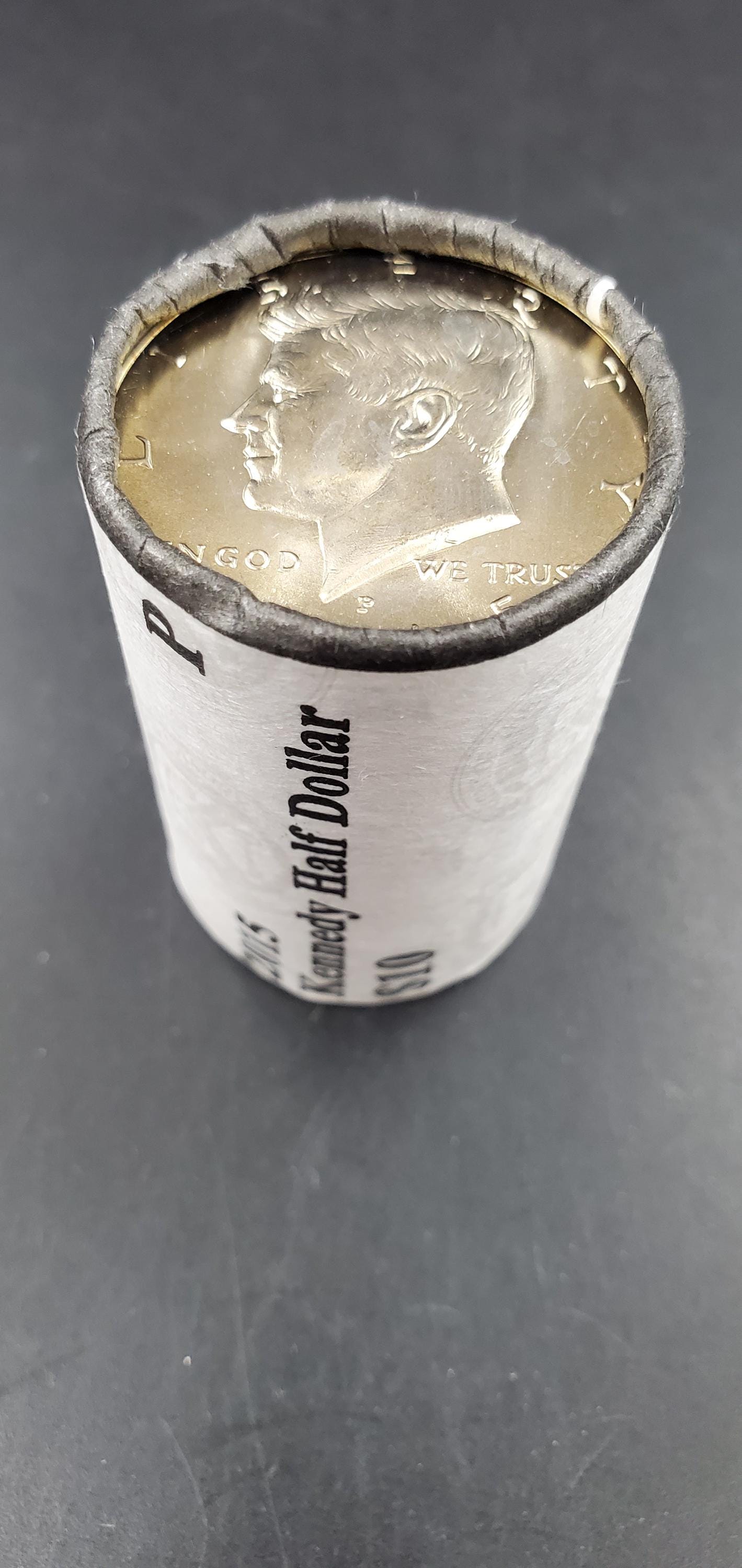 2015 P 20 coin Kennedy 50c Half Dollar Clad Coin OBW US Mint Roll Wrap BU Uncirculated