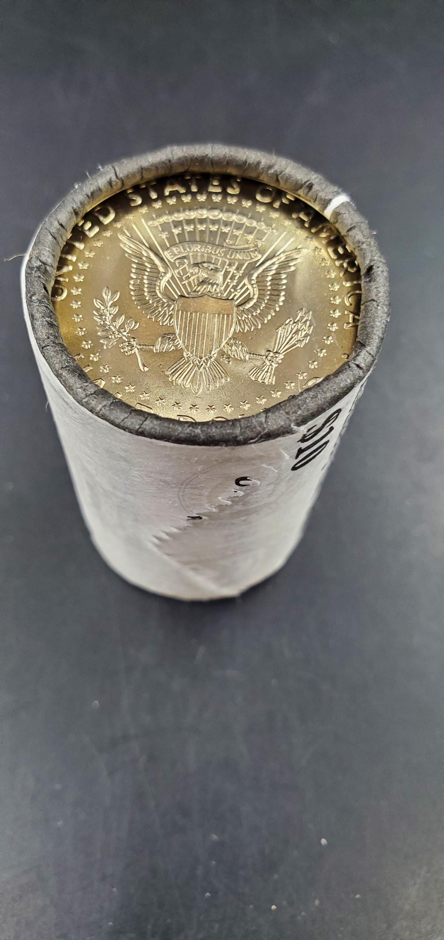 2015 P 20 coin Kennedy 50c Half Dollar Clad Coin OBW US Mint Roll Wrap BU Uncirculated