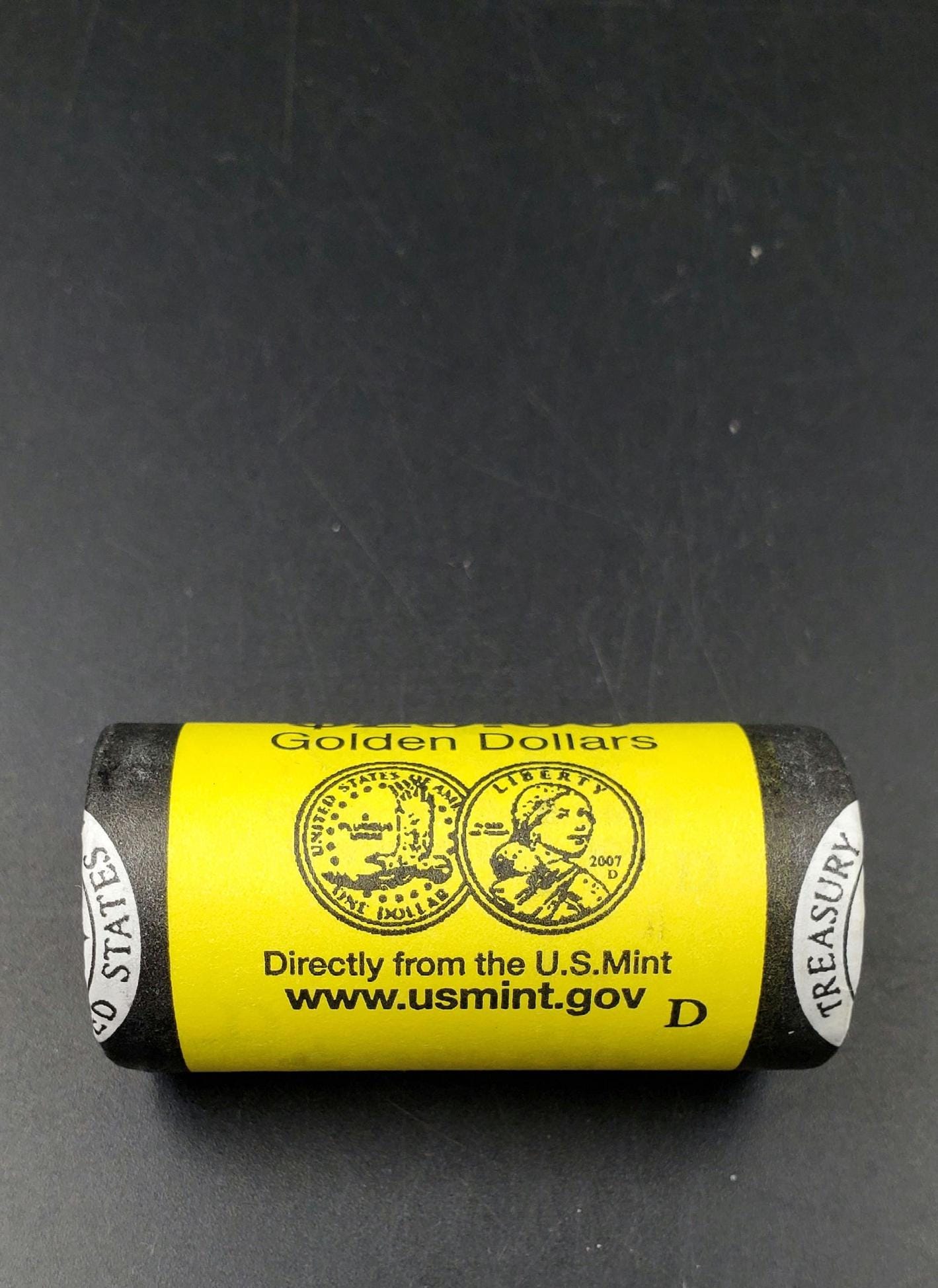 2007 D Sacagawea Native Dollar 25 Coin BU Uncirculated OBW US Mint Wrapped Roll (Tail or Head)