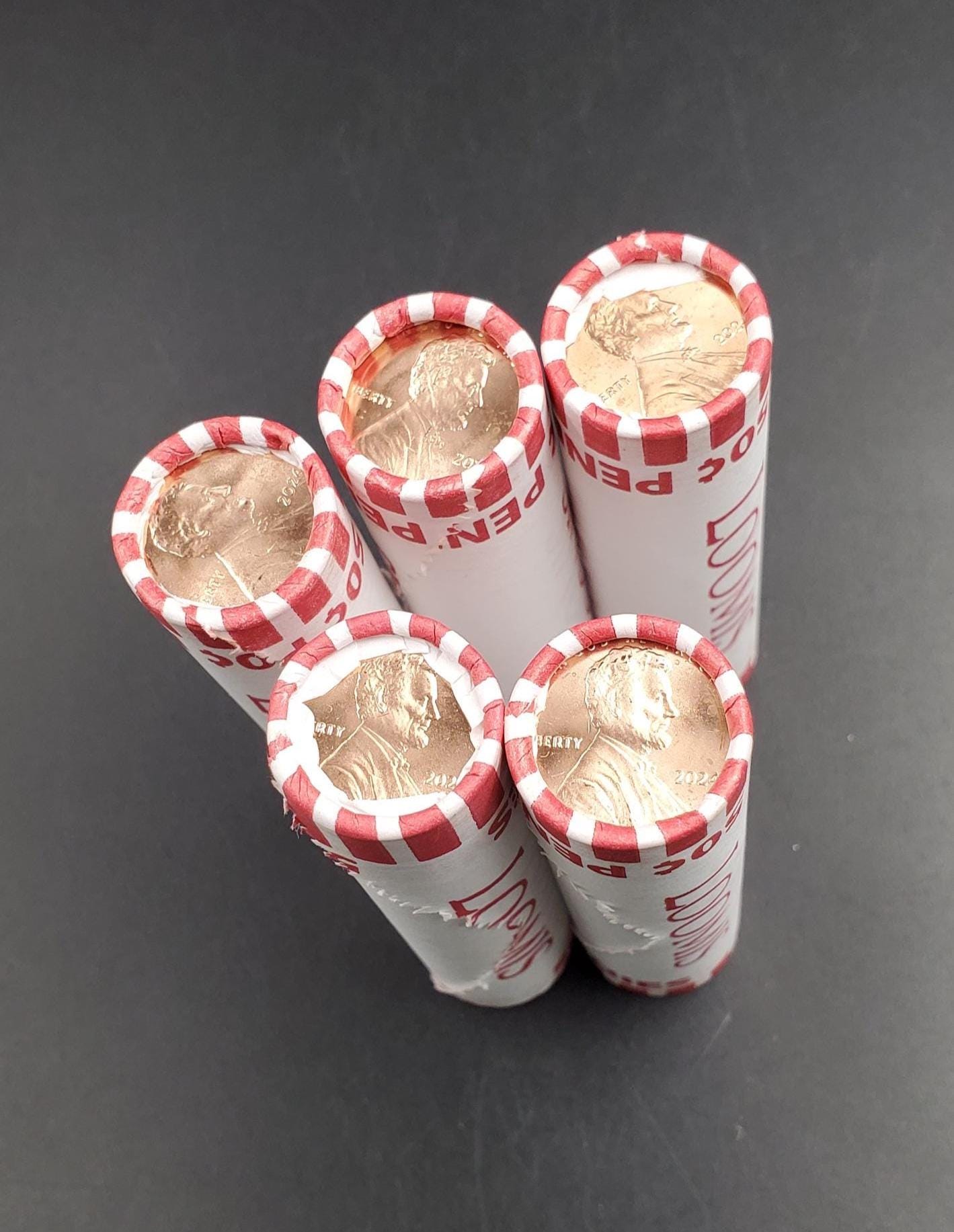 1 Unopened 2024 P Lincoln Memorial Cent BU in Original Bank Wrap Uncirculated (Head or Tail) roll