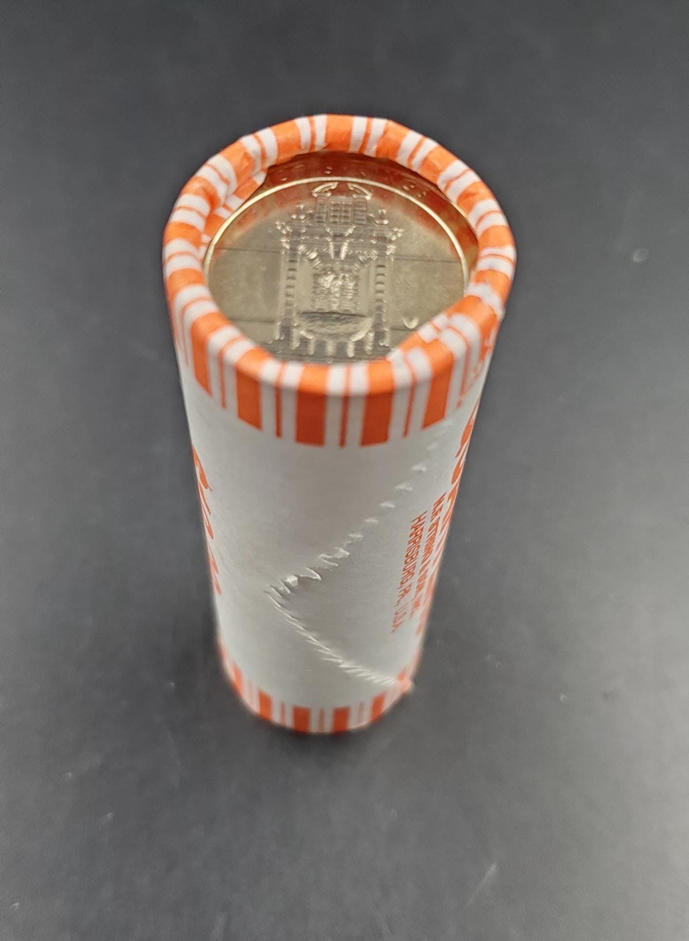 1 Unopened Bank Uncirculated Roll 2010 D Hot Springs (Arkansas) " America the Beautiful " Quarters OBW