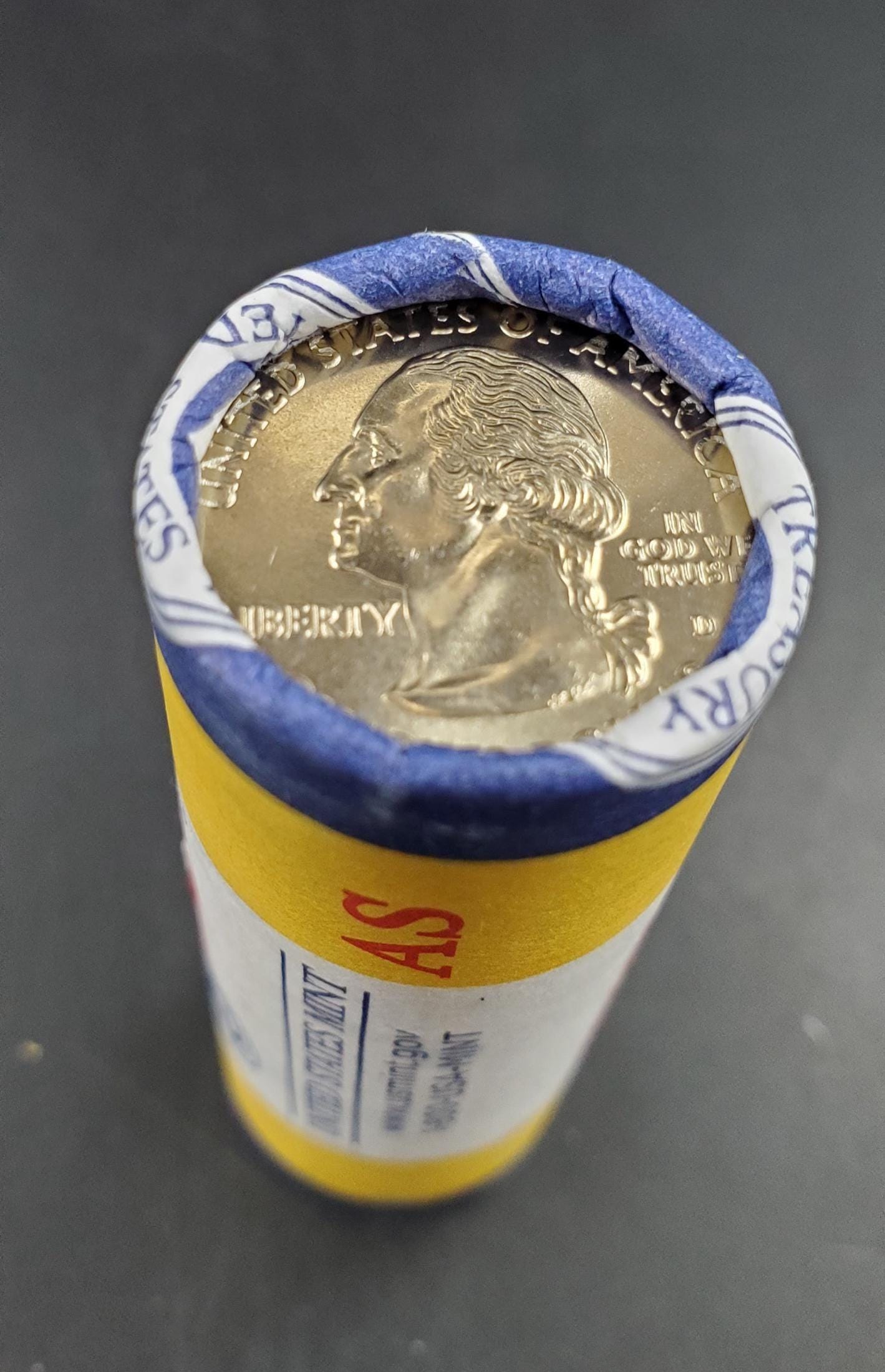 1 Unopened US Mint Wrapper Uncirculated Roll 2009 D American Samoa US Territory State Quarters 40 coins