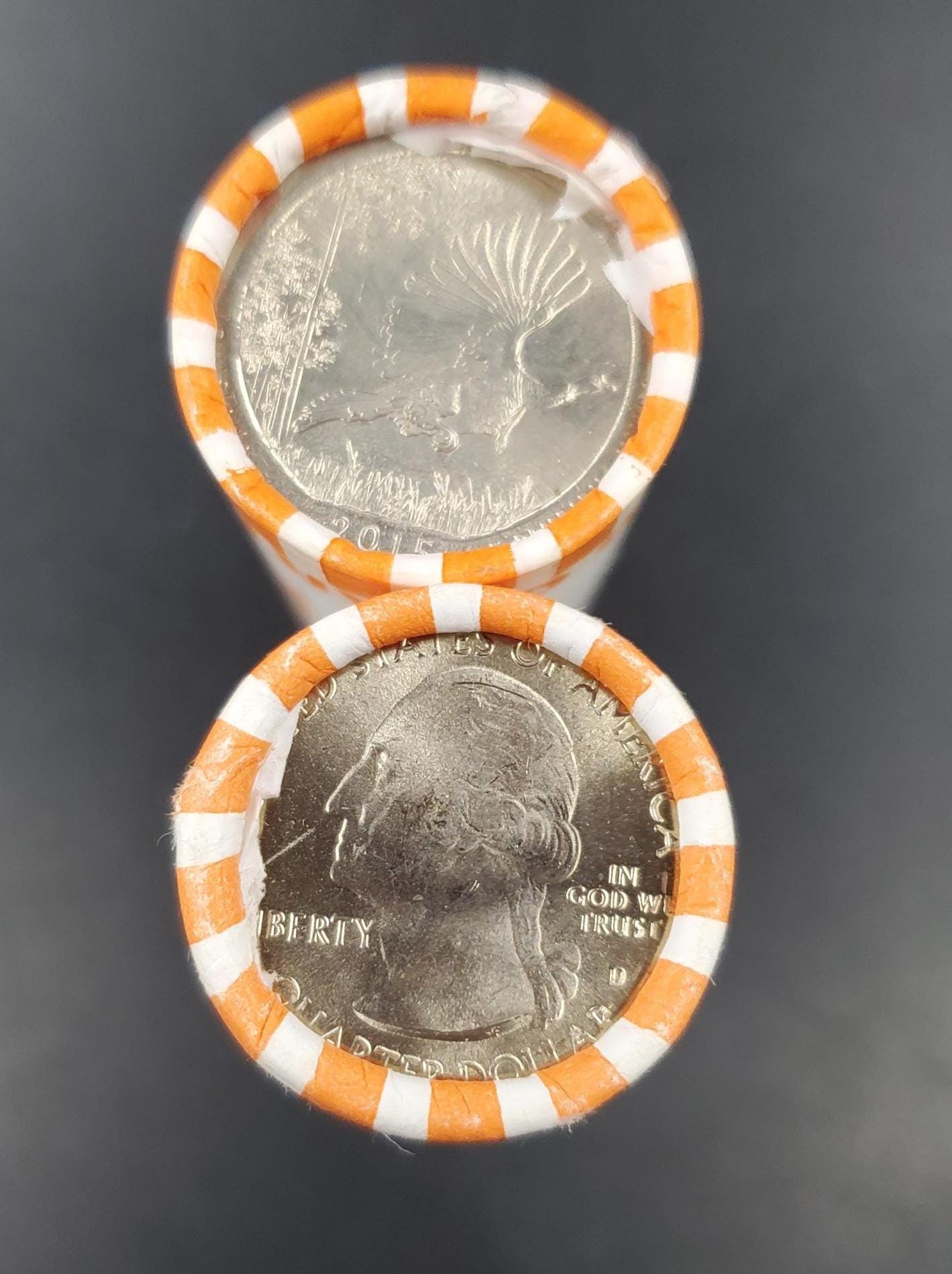 1 Unopened Bank Uncirculated Roll 2015 D Kisatchie Nat. Park (Louisiana) " America the Beautiful " Quarters OBW