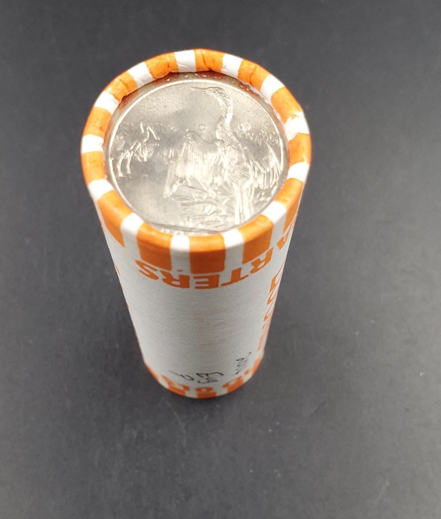 1 Unopened Bank Uncirculated Roll 2014 P Everglades (Florida)" America the Beautiful " Quarters OBW