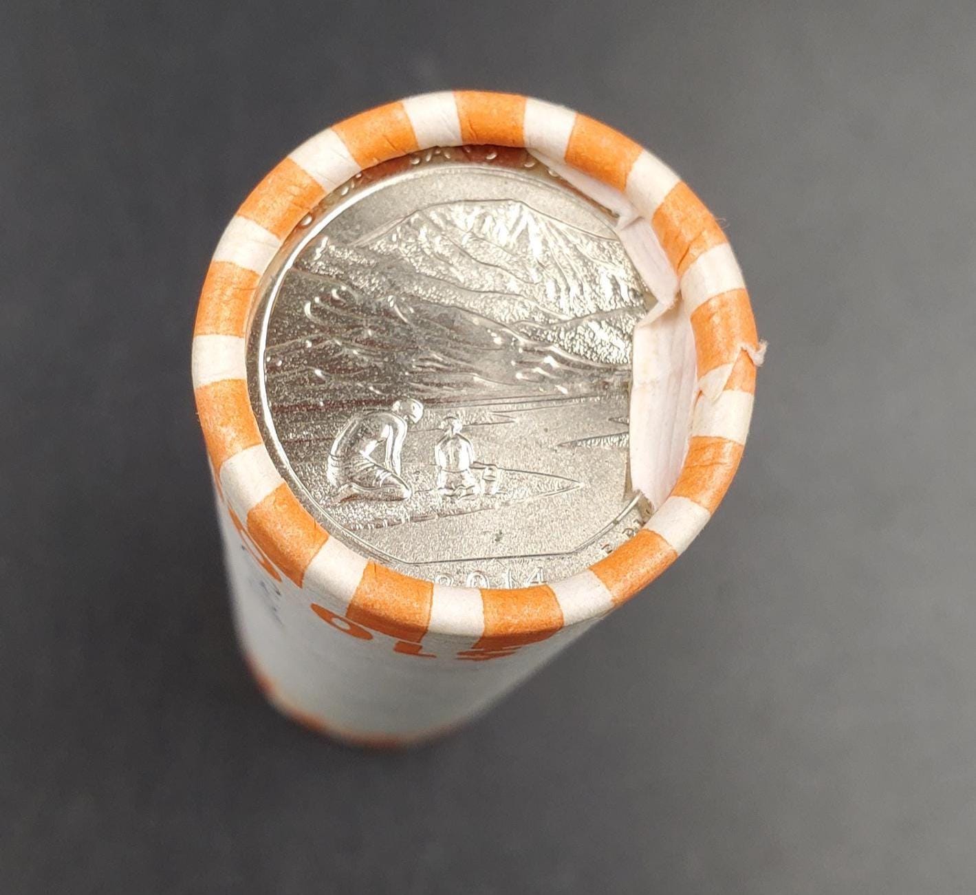1 Unopened Bank Uncirculated Roll 2014 D Great Sand Dunes (CO)" America the Beautiful " Quarters OBW