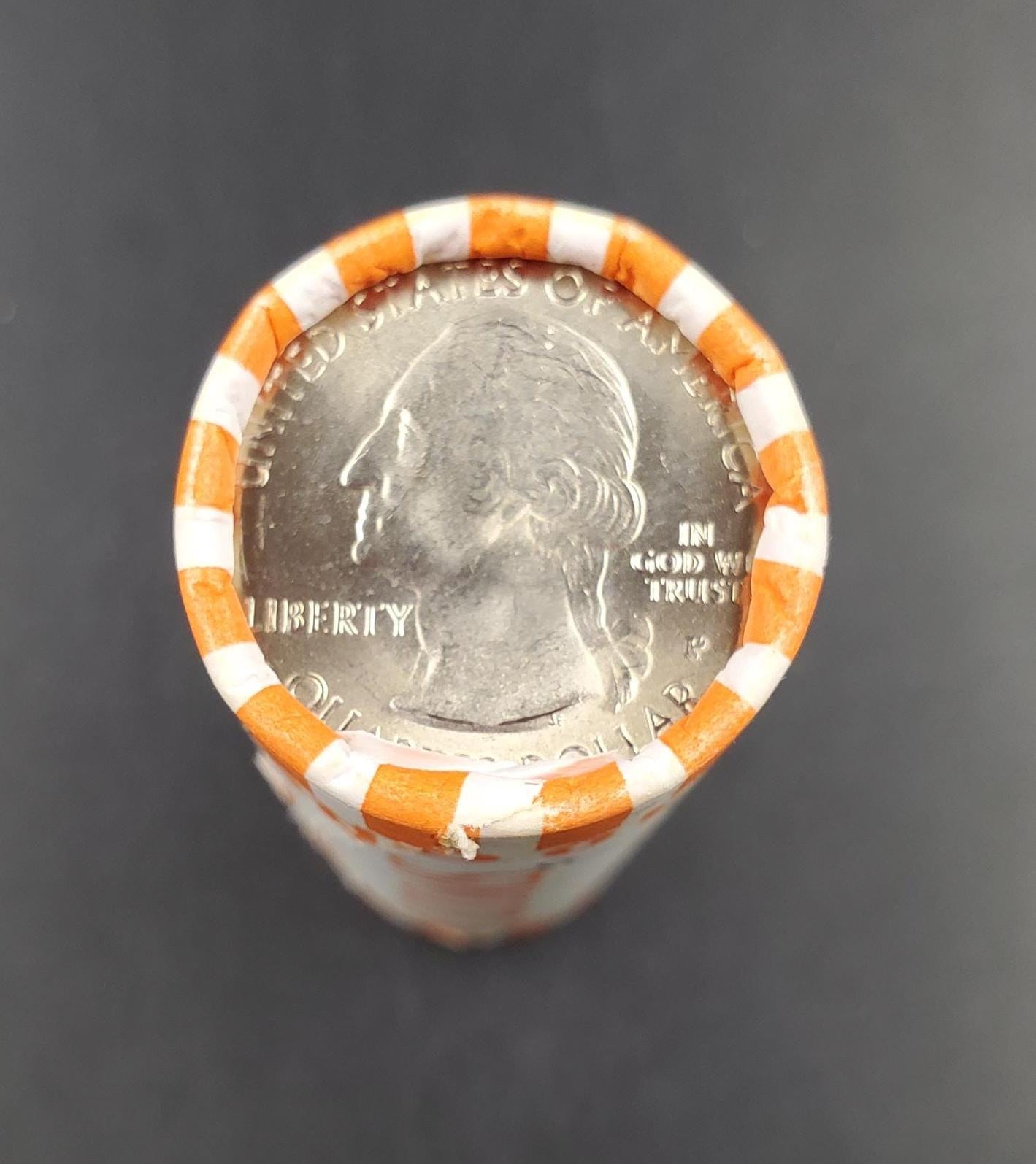 1 Unopened Bank Uncirculated Roll 2014 P Arches Nat. Park (Utah)" America the Beautiful " Quarters OBW