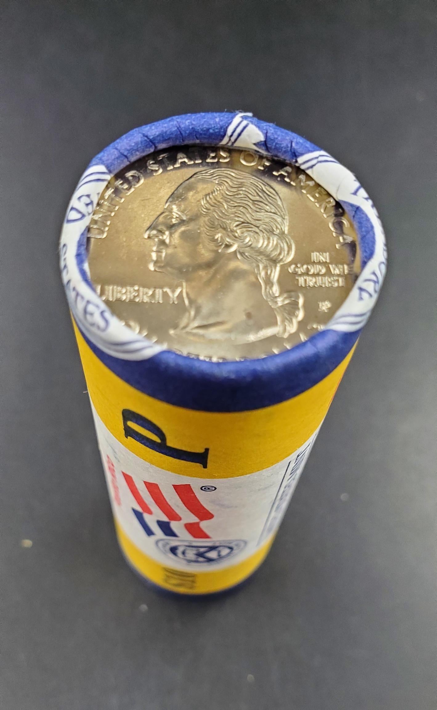 1 Unopened US Mint Wrapper Uncirculated Roll 2009 P Puerto Rico US Territory State Quarters 40 coins