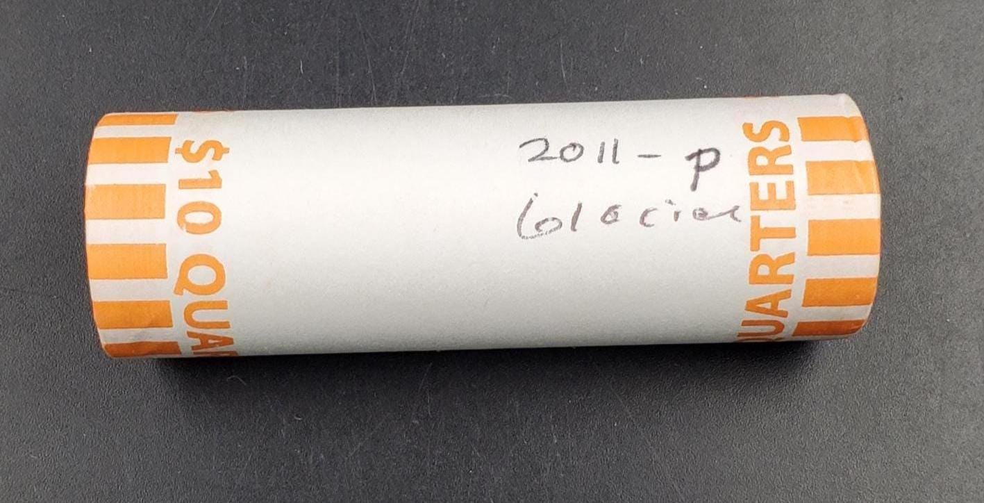 1 Unopened Bank Uncirculated Roll 2011 P Glacier Nat. Park (Montana)" America the Beautiful " Quarters OBW