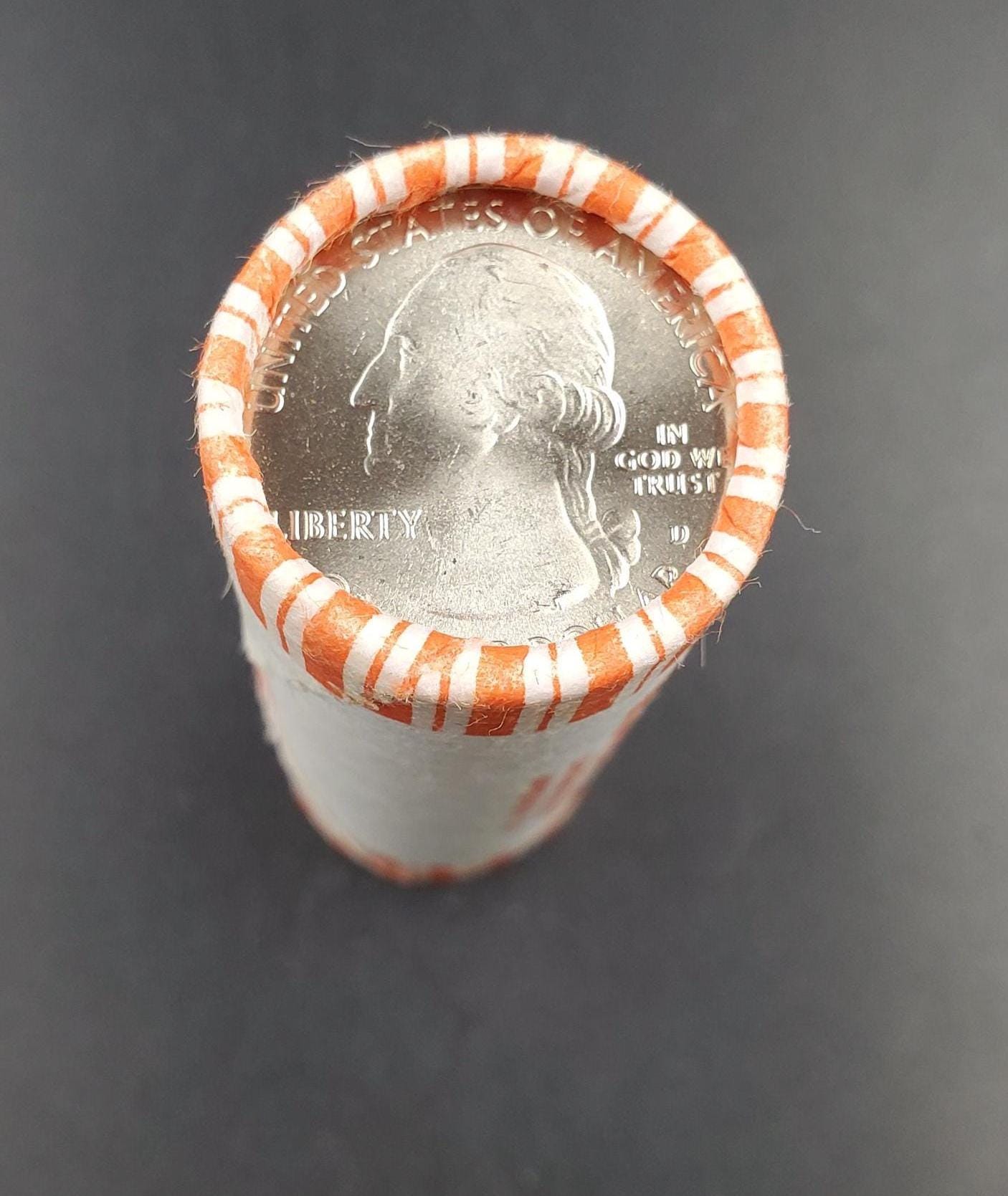 1 Unopened Bank Uncirculated Roll 2013 D White Mountain Park (NH) " America the Beautiful " Quarters OBW