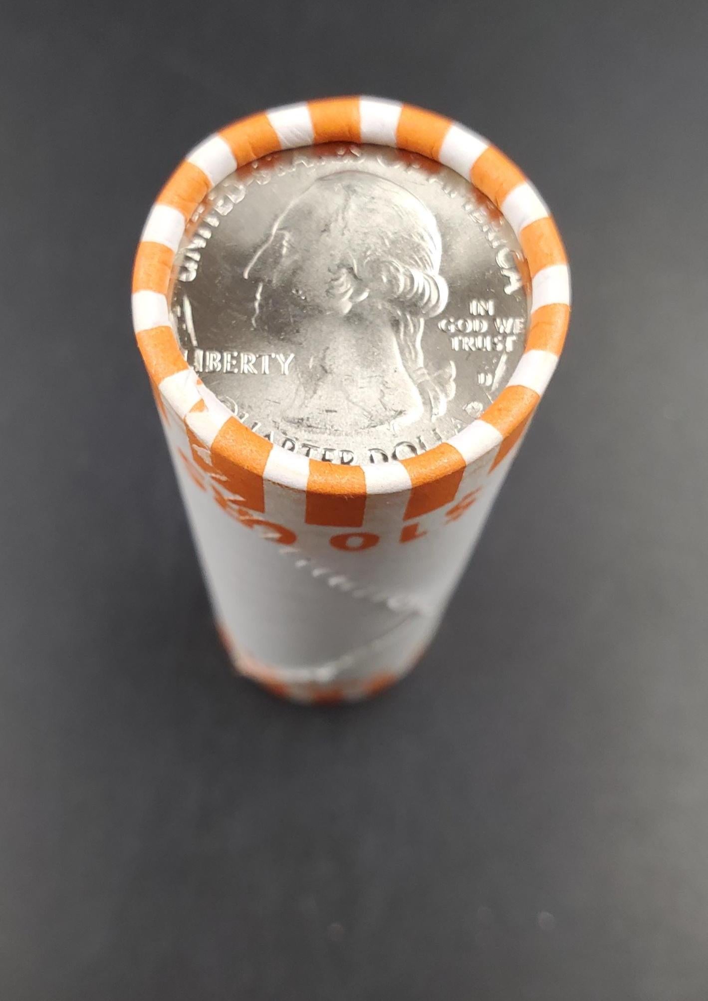 1 Unopened Bank Uncirculated Roll 2013 D Great Basin Park (Nevada) " America the Beautiful " Quarters OBW