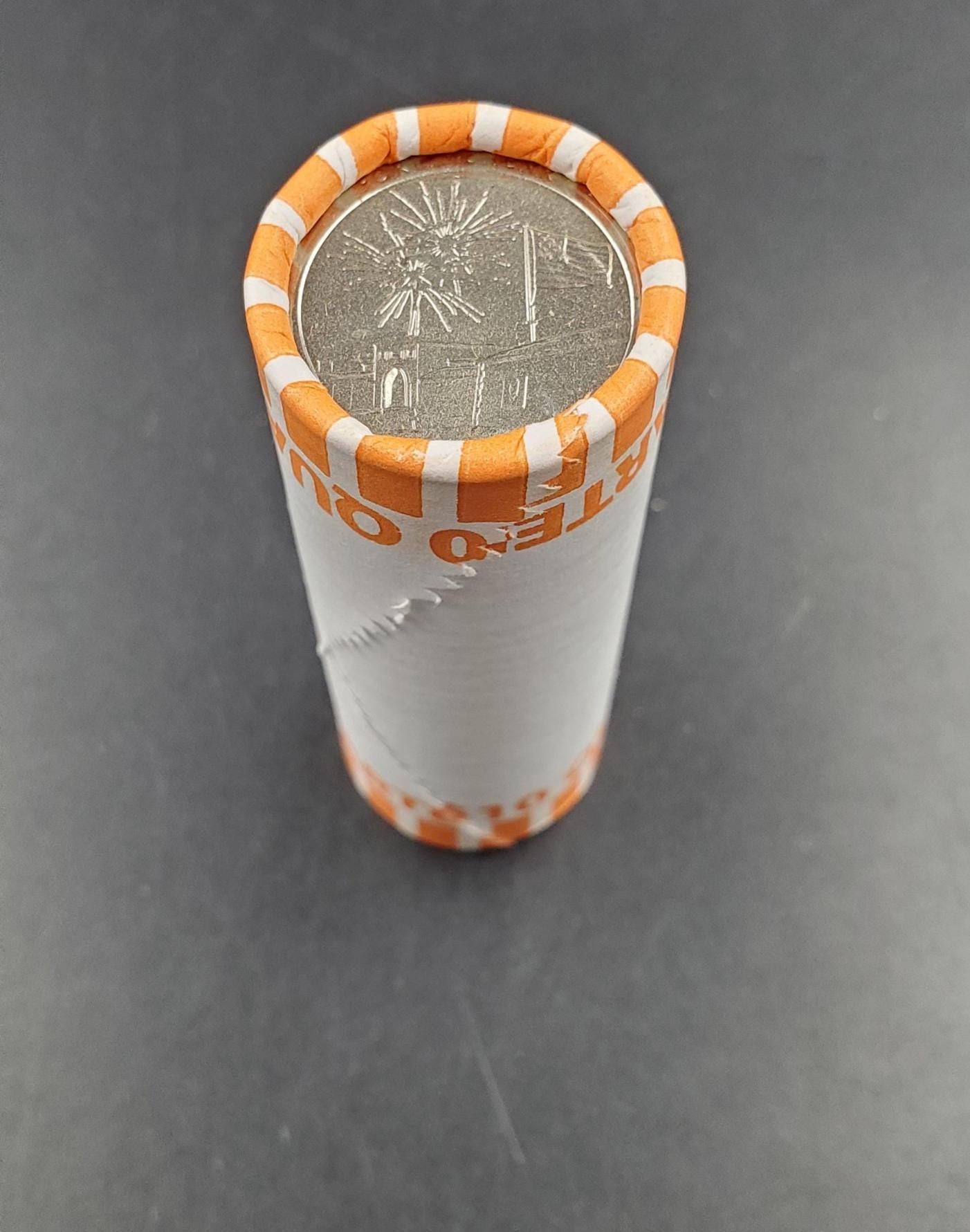 1 Unopened Bank Uncirculated Roll 2013 D Fort Mc Henry (MD)" America the Beautiful " Quarters OBW
