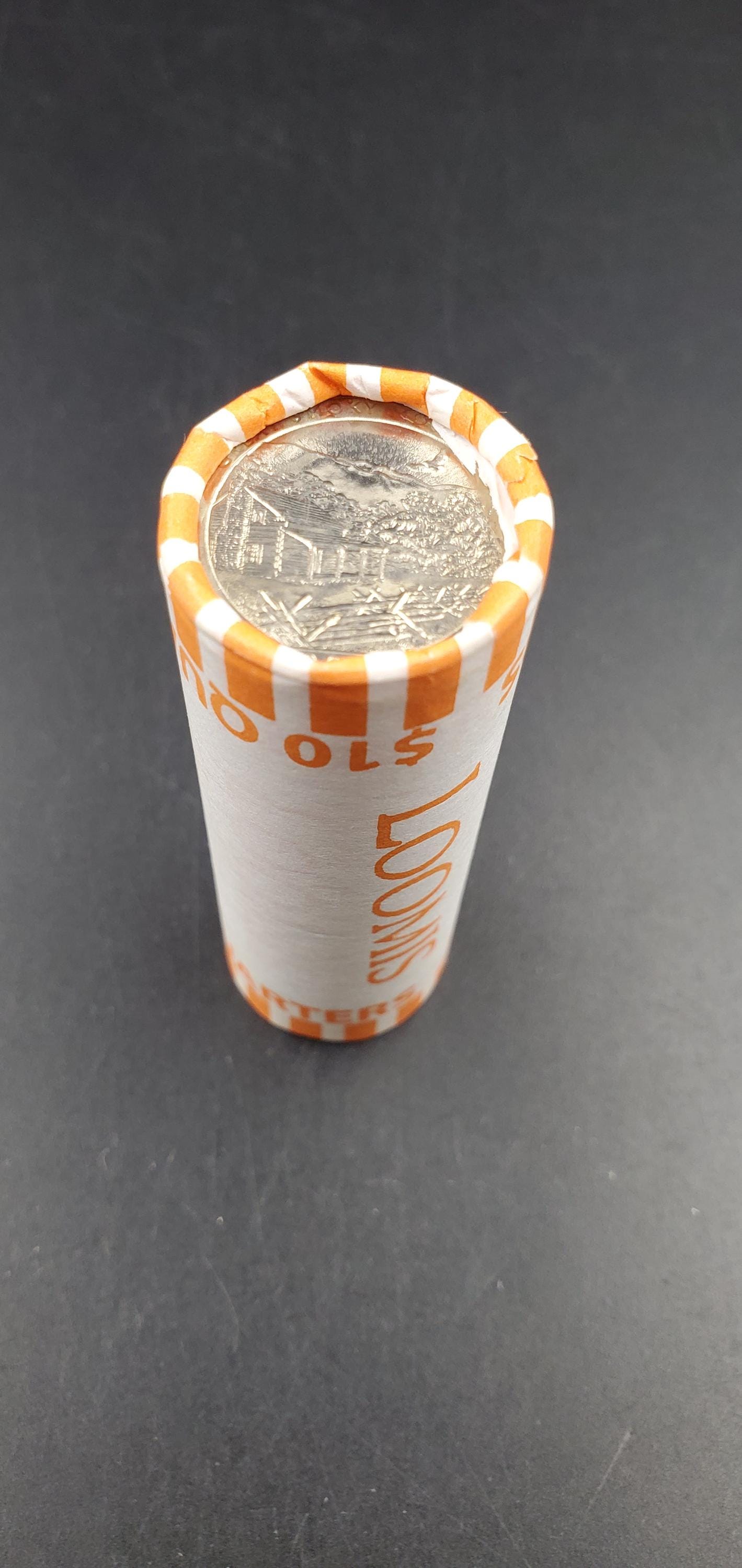 1 Unopened Bank Uncirculated Roll 2014 P Great Smoky Mt. (TN)" America the Beautiful " Quarters OBW