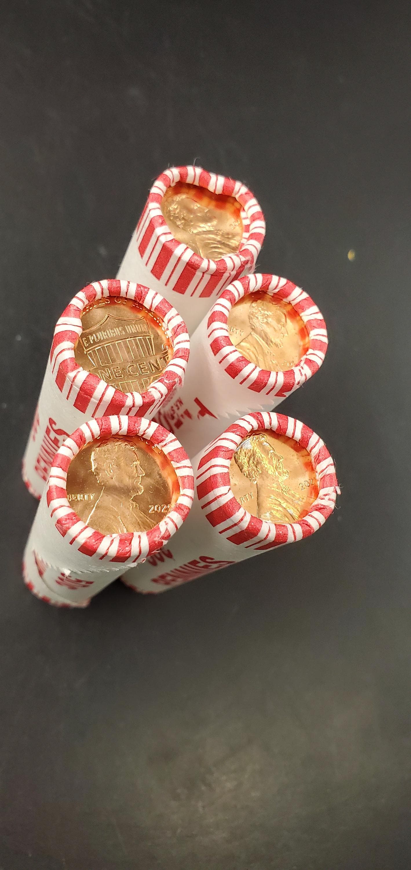 1 Unopened 2025 P Lincoln Memorial Cent BU in Original Bank Wrap Uncirculated (Head or Tail) roll