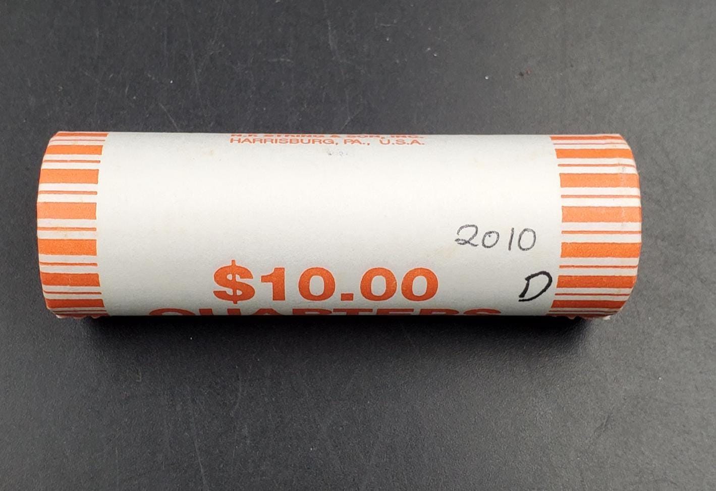1 Unopened Bank Uncirculated Roll 2010 D Hot Springs (Arkansas) " America the Beautiful " Quarters OBW