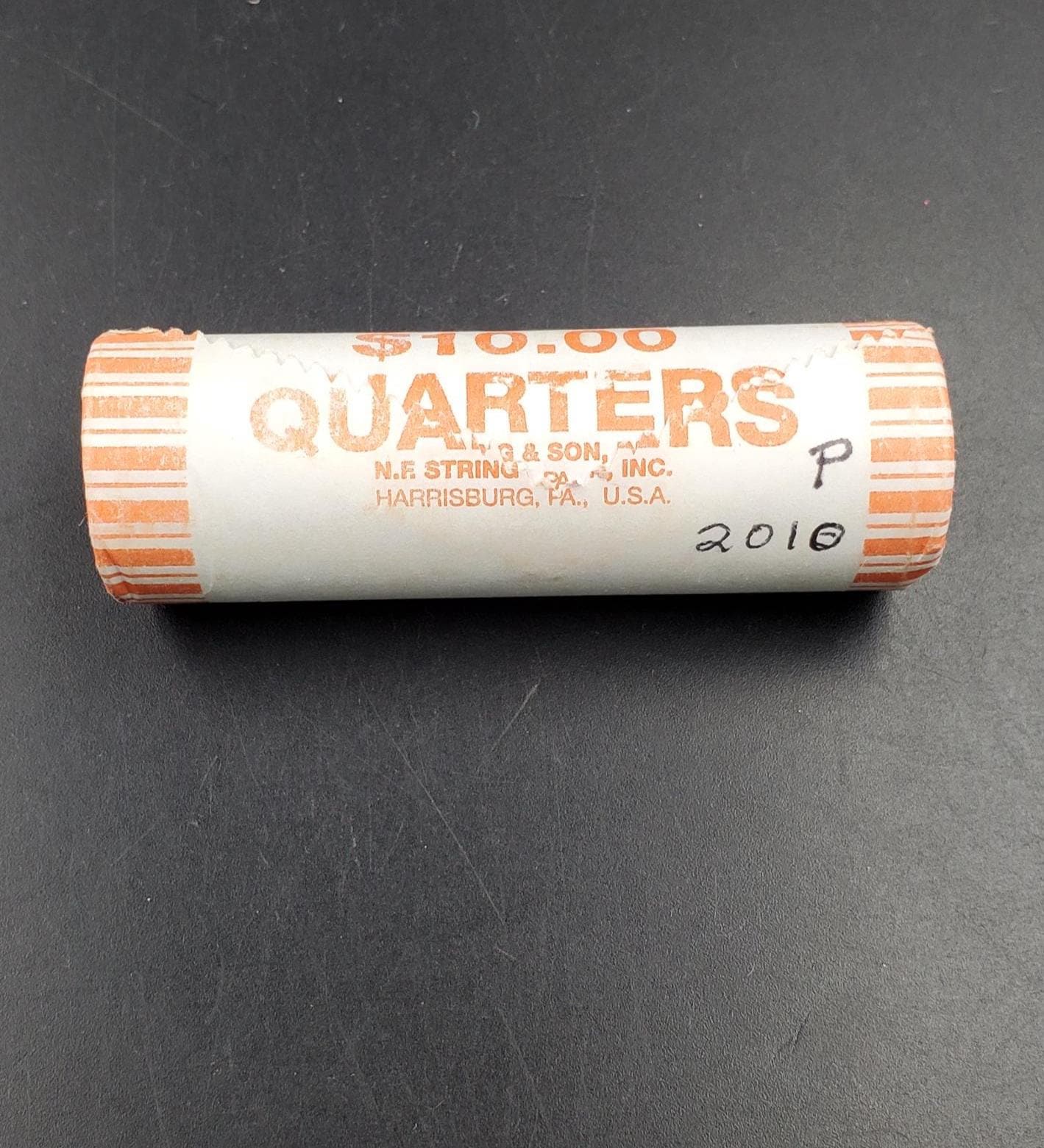1 Unopened Bank Uncirculated Roll 2010 P Hot Springs (Arkansas) " America the Beautiful " Quarters OBW