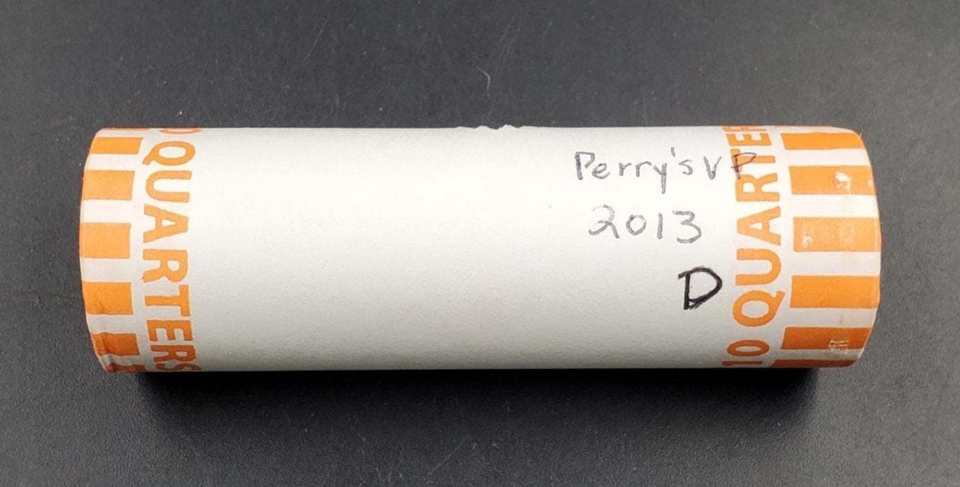 1 Unopened Bank Uncirculated Roll 2013 D Perry's Victory Park (OH) " America the Beautiful " Quarters OBW