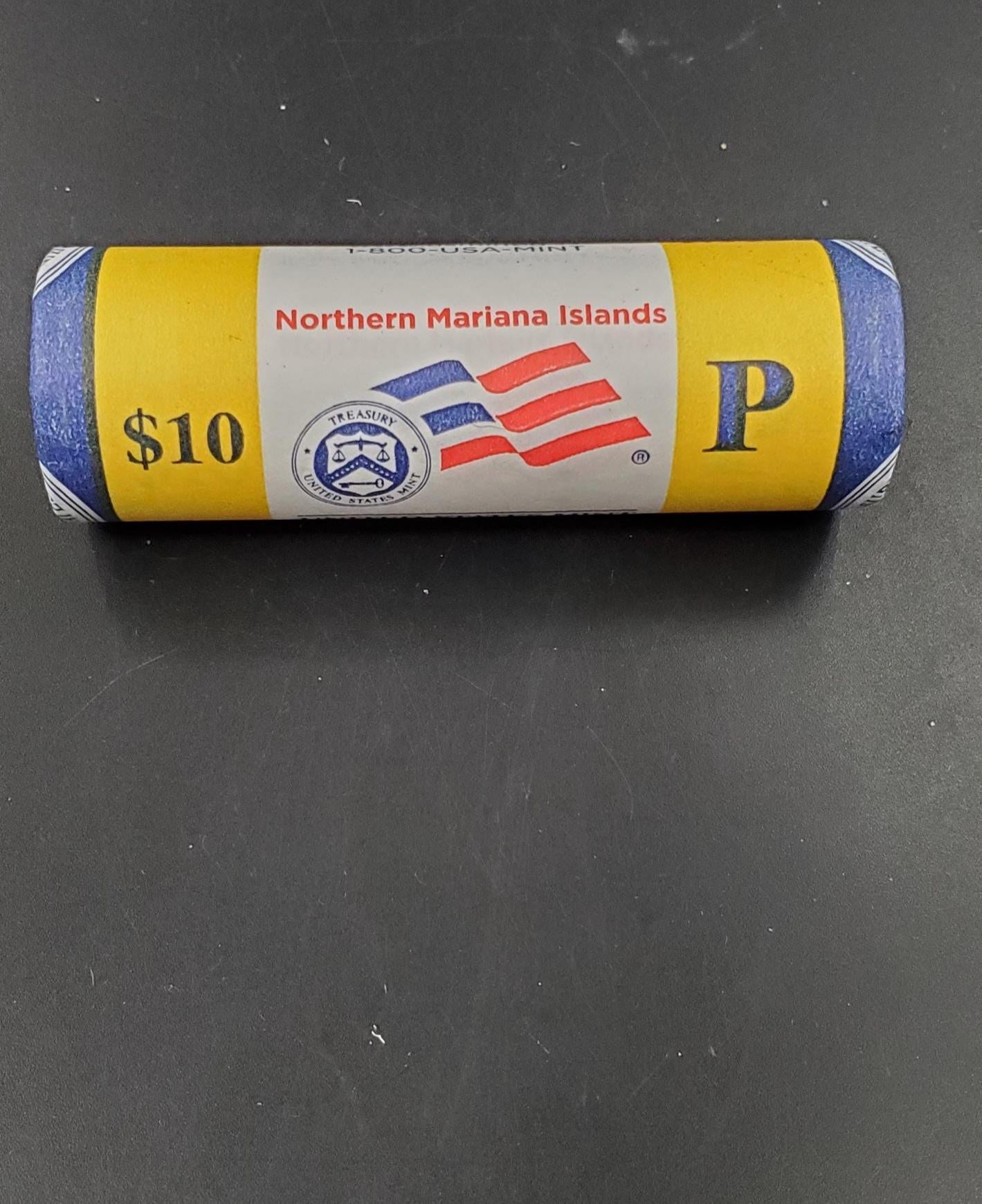 1 Unopened US Mint Wrapper Uncirculated Roll 2009 P Northern Mariana Islands US Territory State Quarters 40 coins