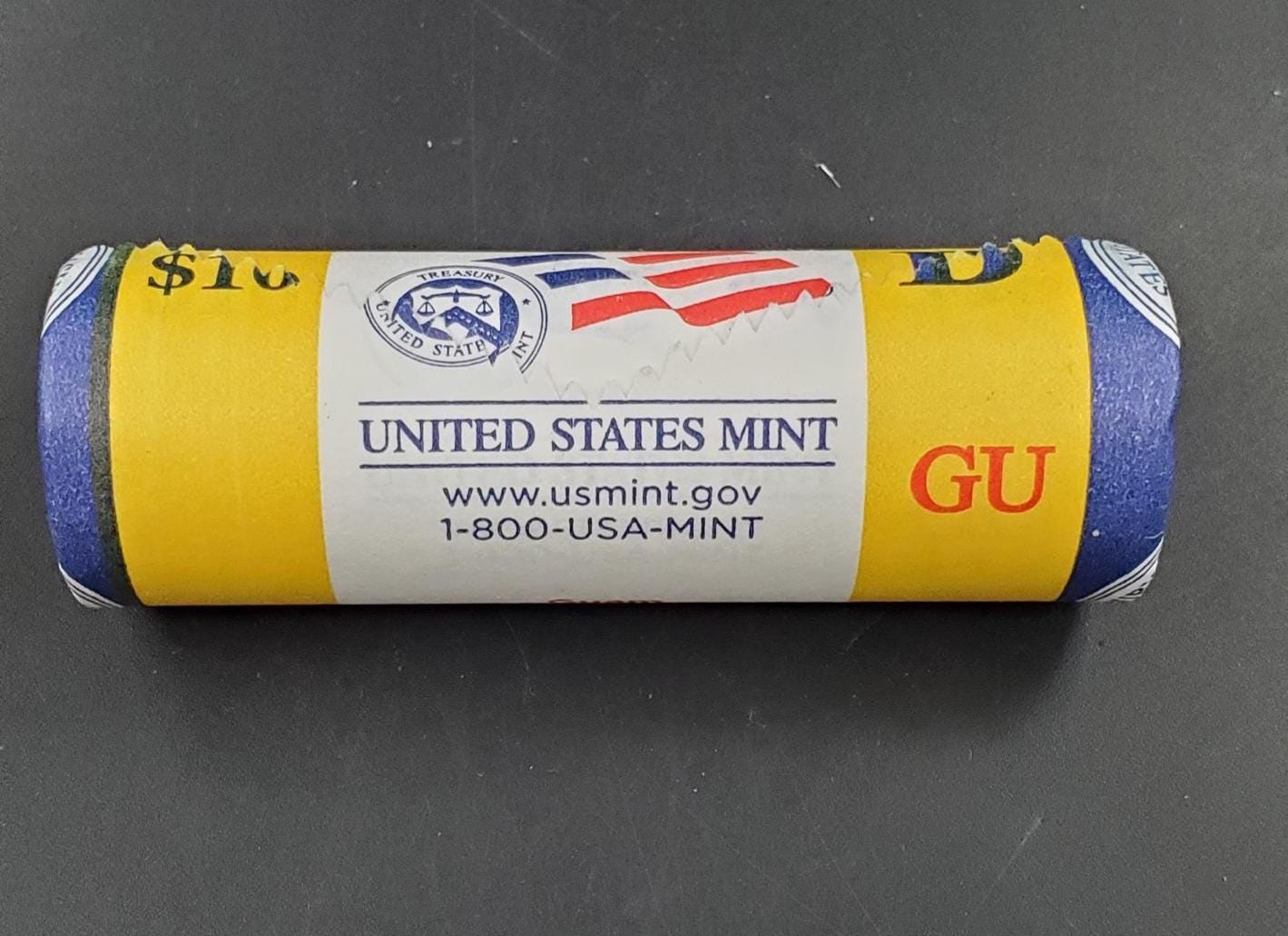 1 Unopened US Mint Wrapper Uncirculated Roll 2009 D Guam US Territory State Quarters 40 coins
