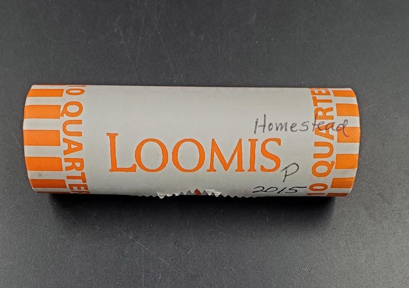1 Unopened Bank Uncirculated Roll 2015 P Homestead (Nebraska) " America the Beautiful " Quarters OBW