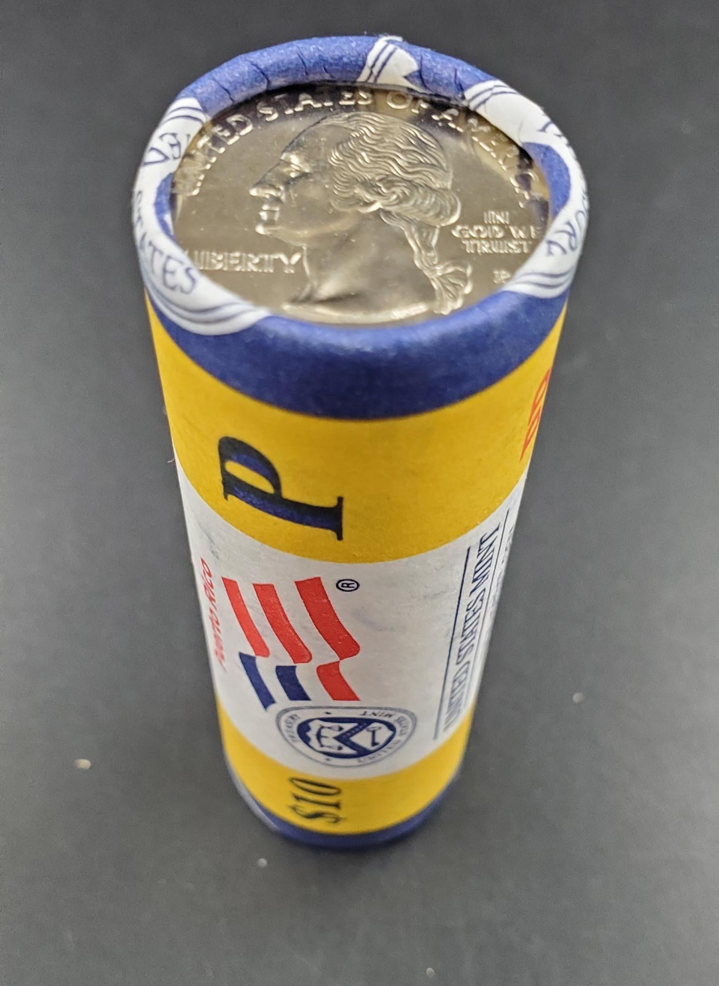 1 Unopened US Mint Wrapper Uncirculated Roll 2009 P Puerto Rico US Territory State Quarters 40 coins