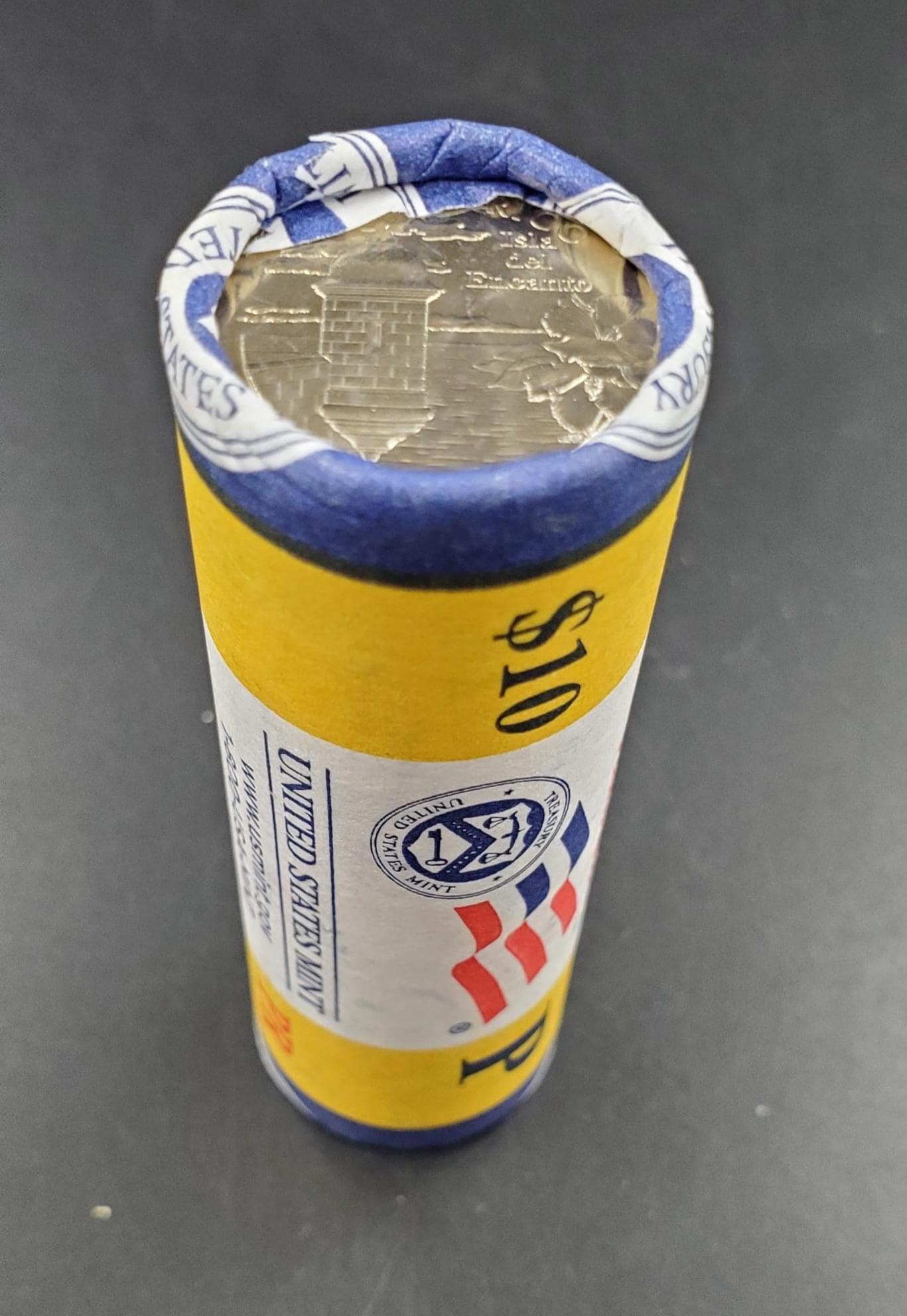 1 Unopened US Mint Wrapper Uncirculated Roll 2009 P Puerto Rico US Territory State Quarters 40 coins